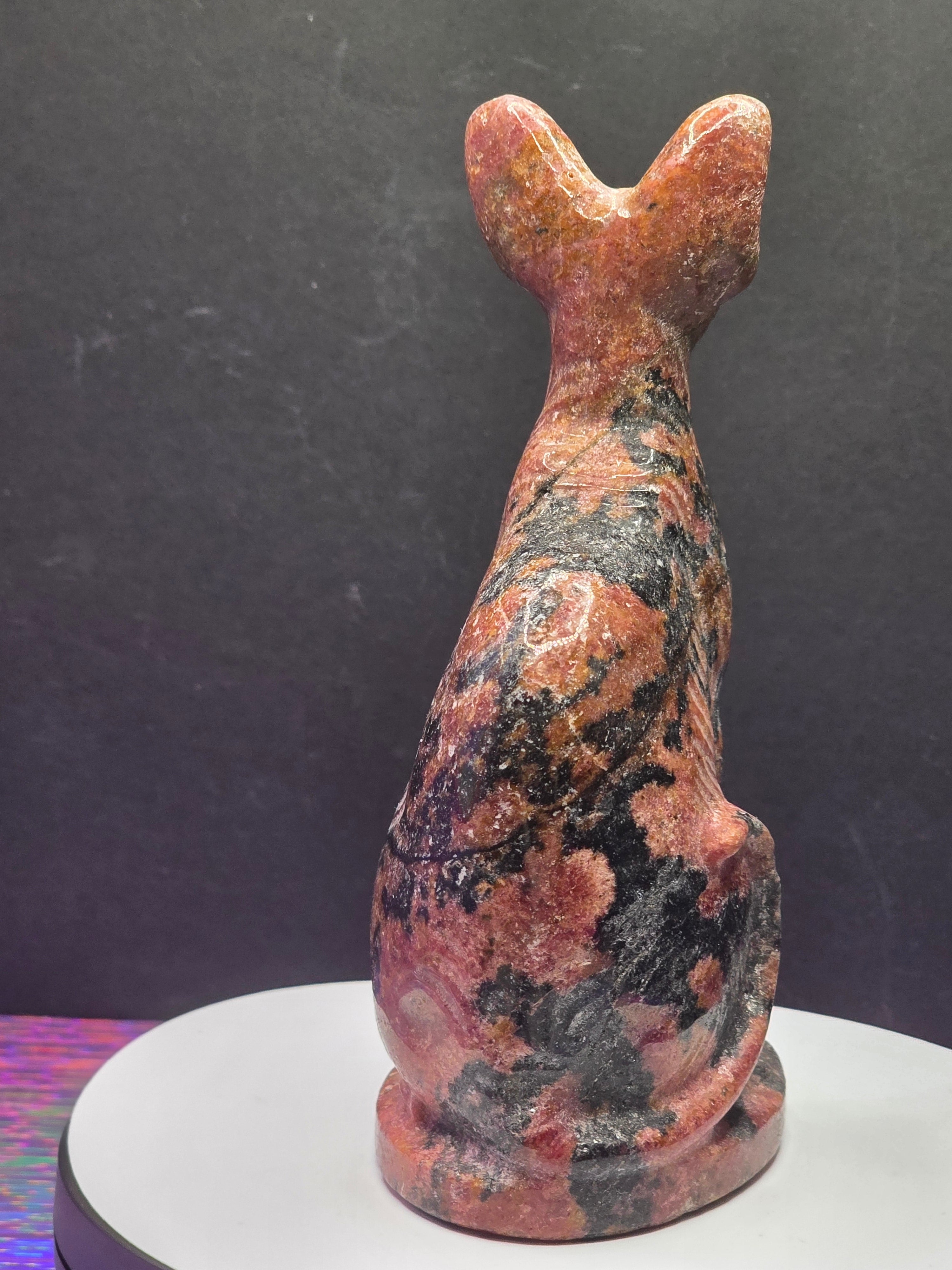 Rhodonite Sphynx Cat
