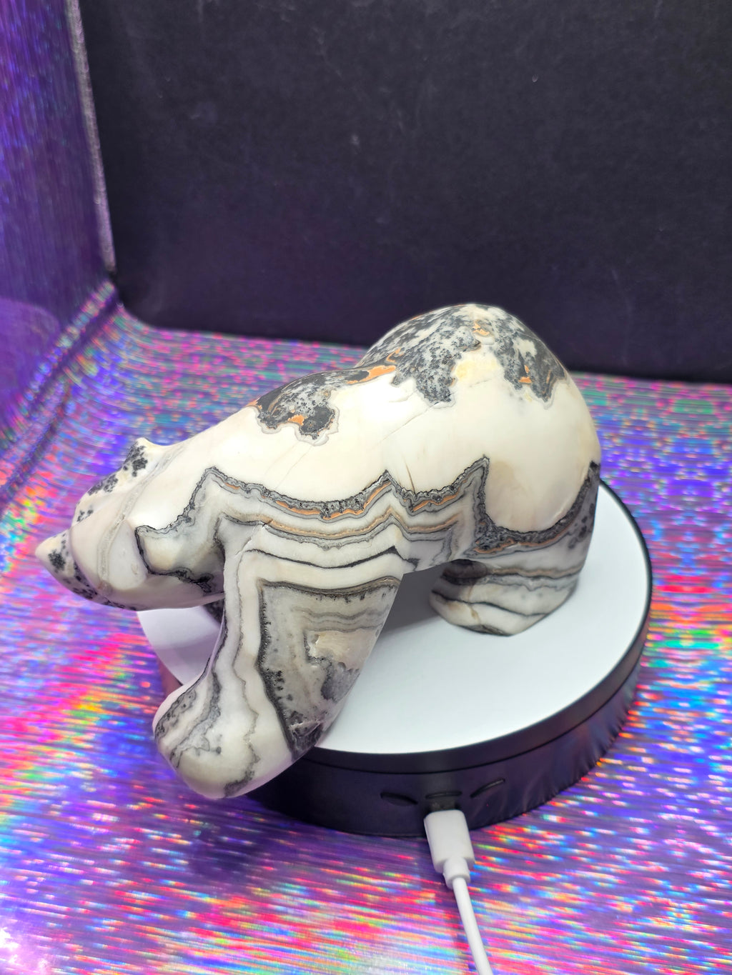 Dendritic Calcite Bear