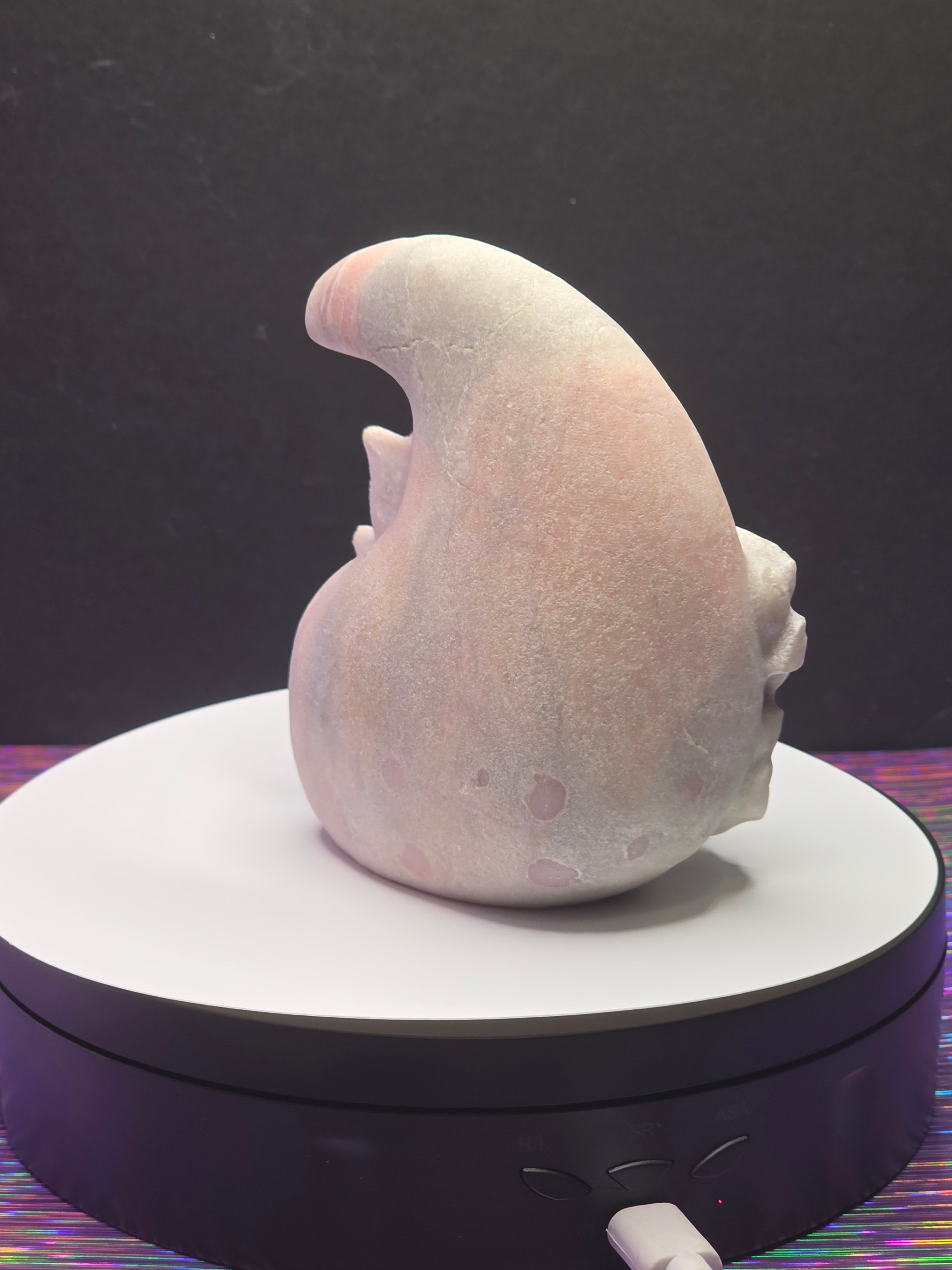 Unpolished Pink Opal Nine Tailed Fox Moon