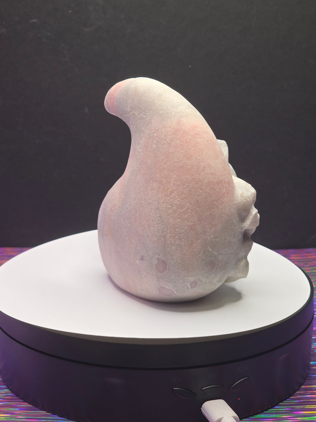 Unpolished Pink Opal Nine Tailed Fox Moon