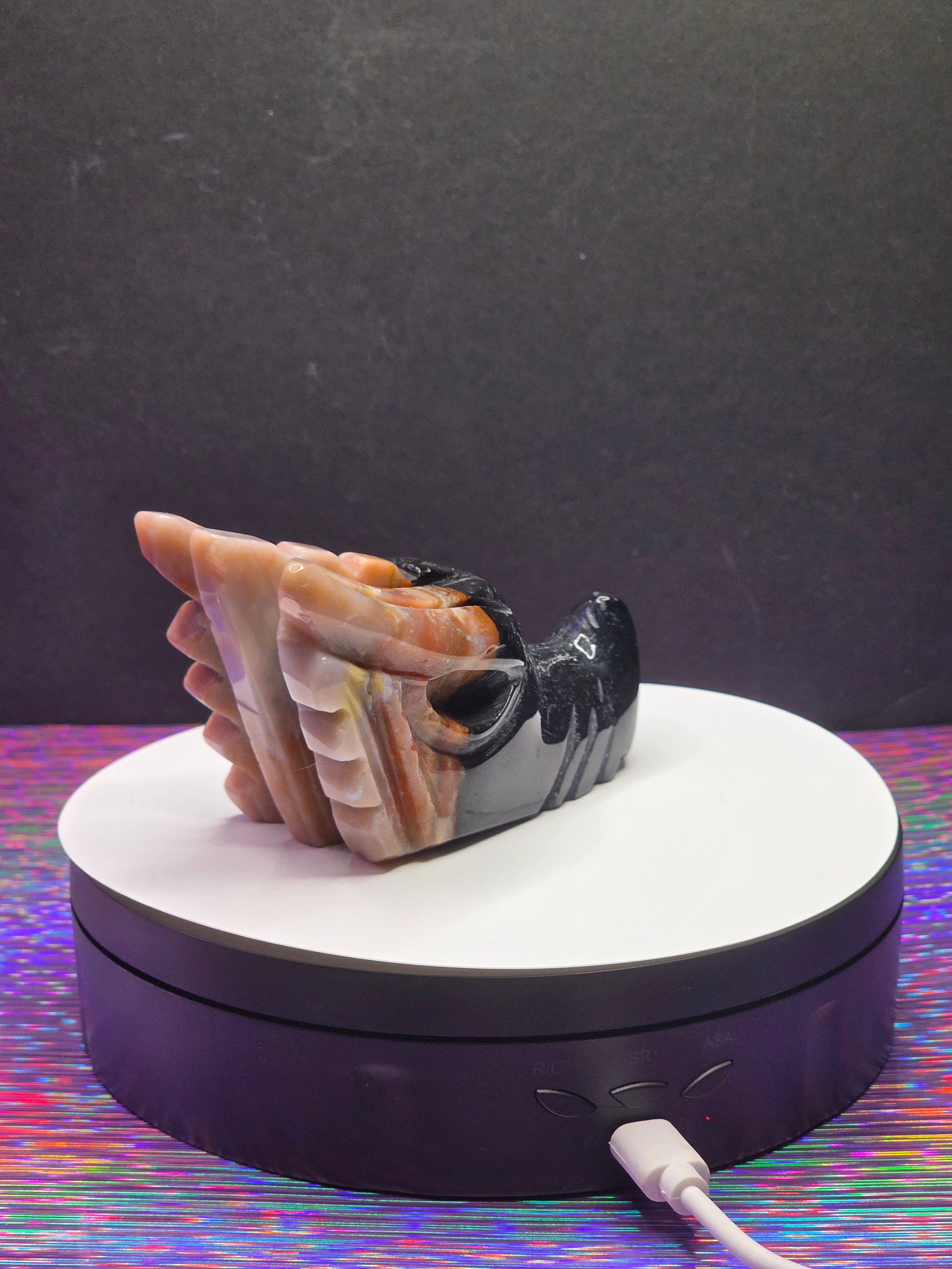 Black & Red Ocean Jasper Dragon Head