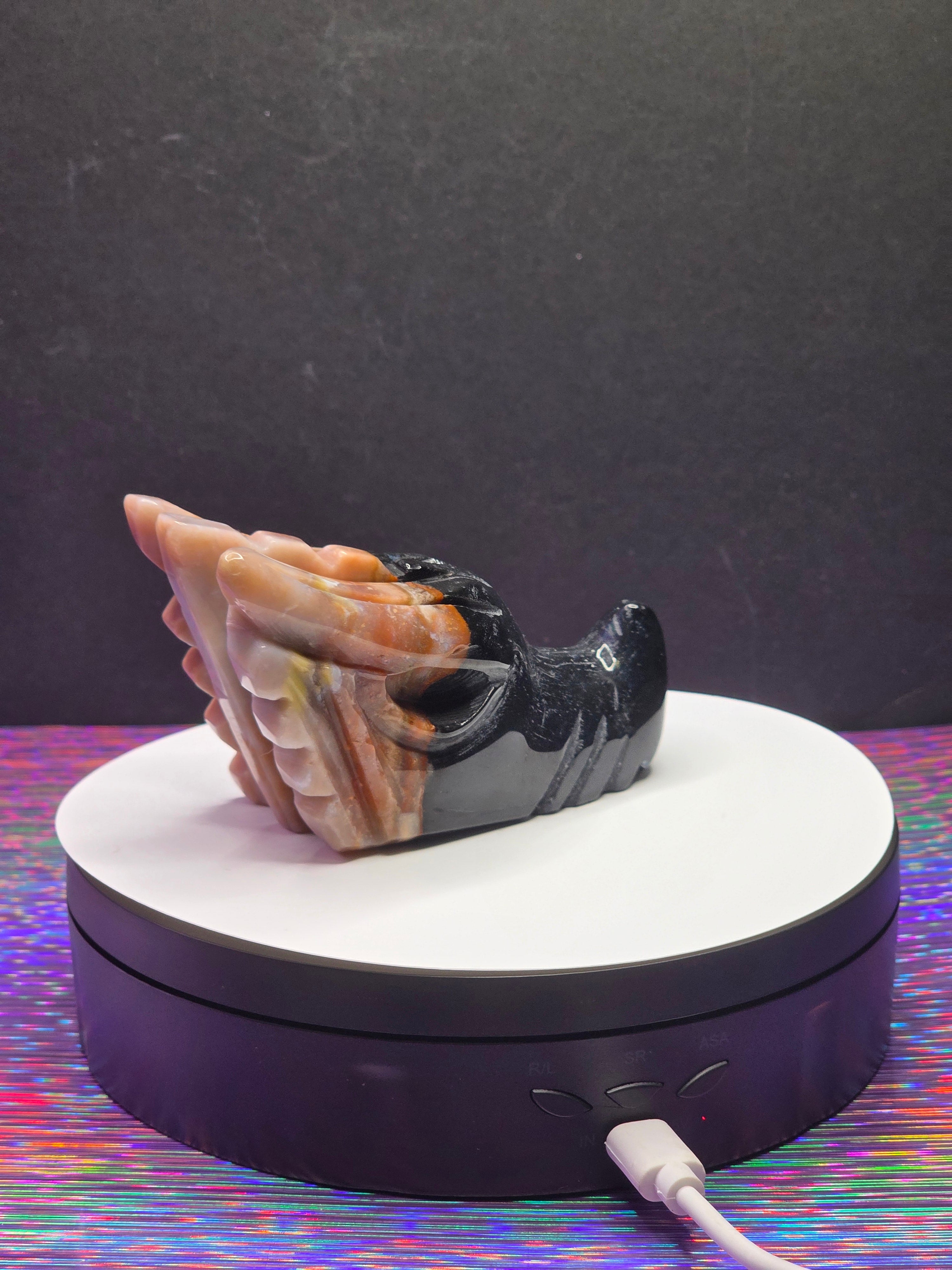 Black & Red Ocean Jasper Dragon Head