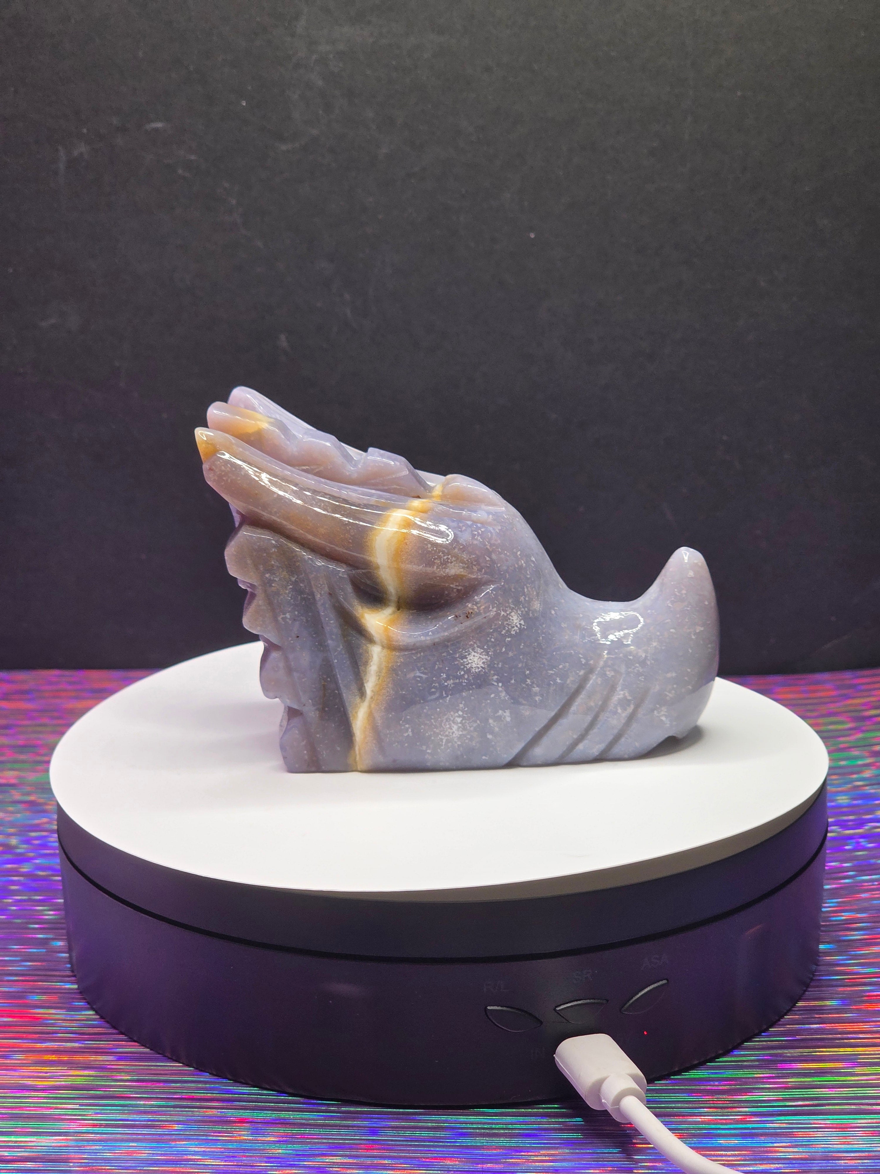 Chalcedony Dragon Head