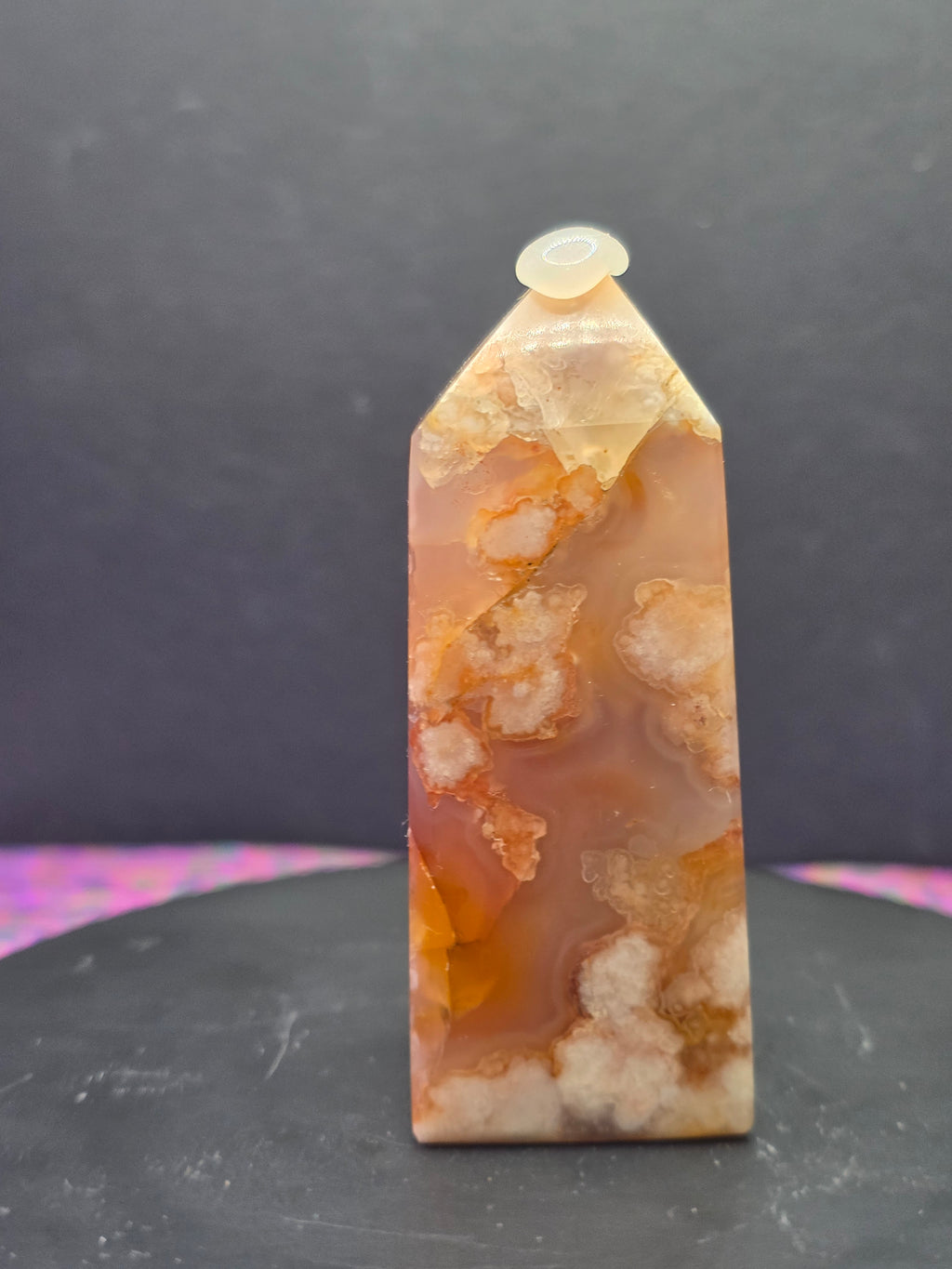 Flower Agate Carnelian Tower A