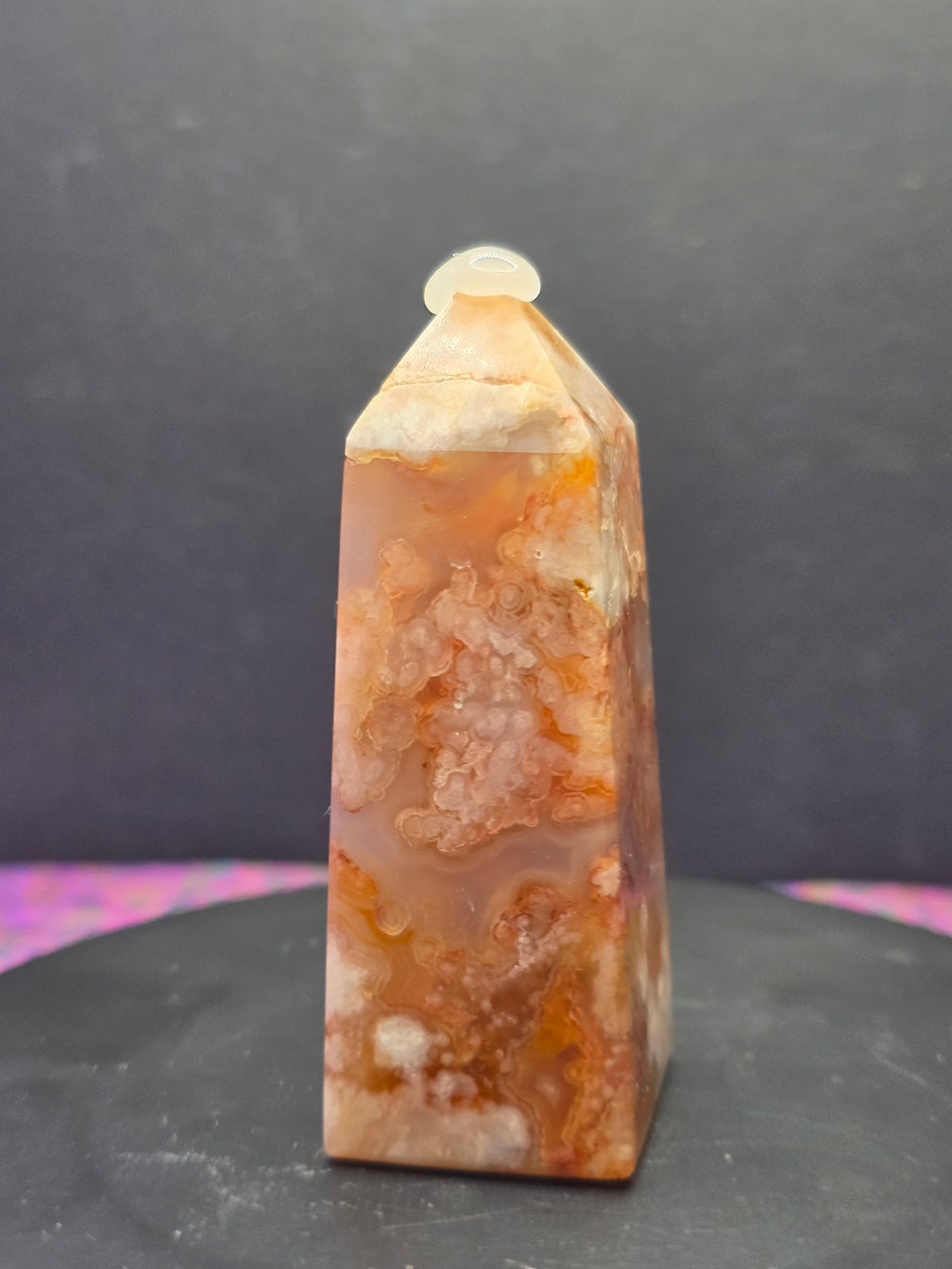 Flower Agate Carnelian Tower A