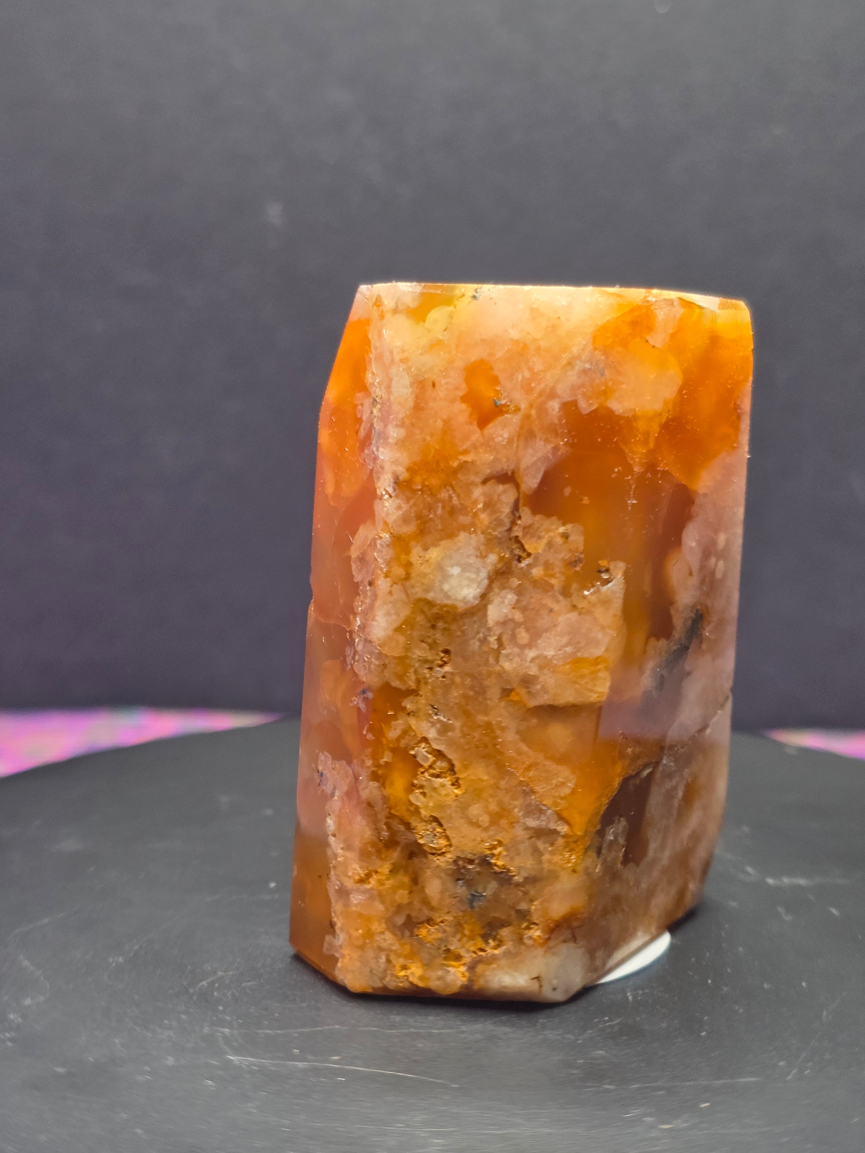 Flower Agate Carnelian Gusher A