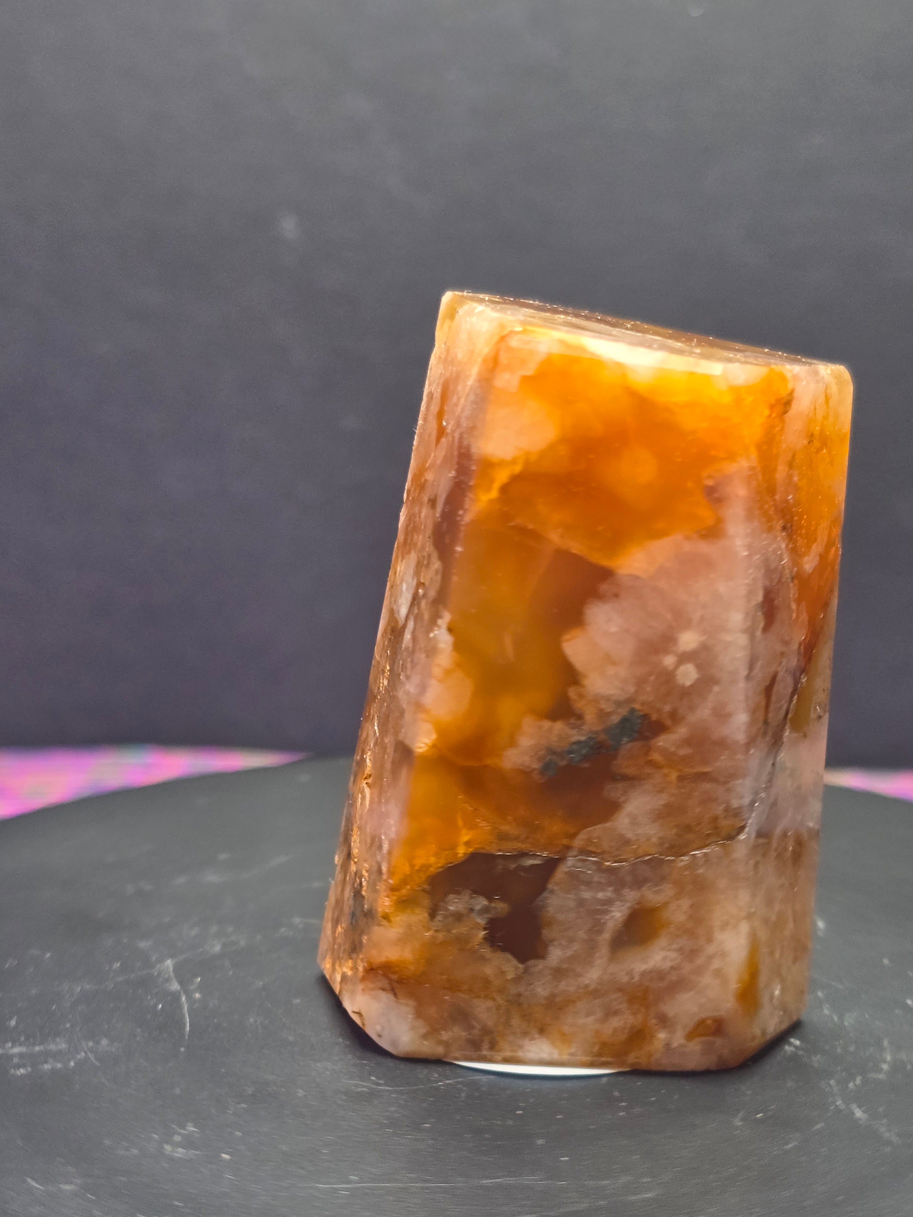 Flower Agate Carnelian Gusher A