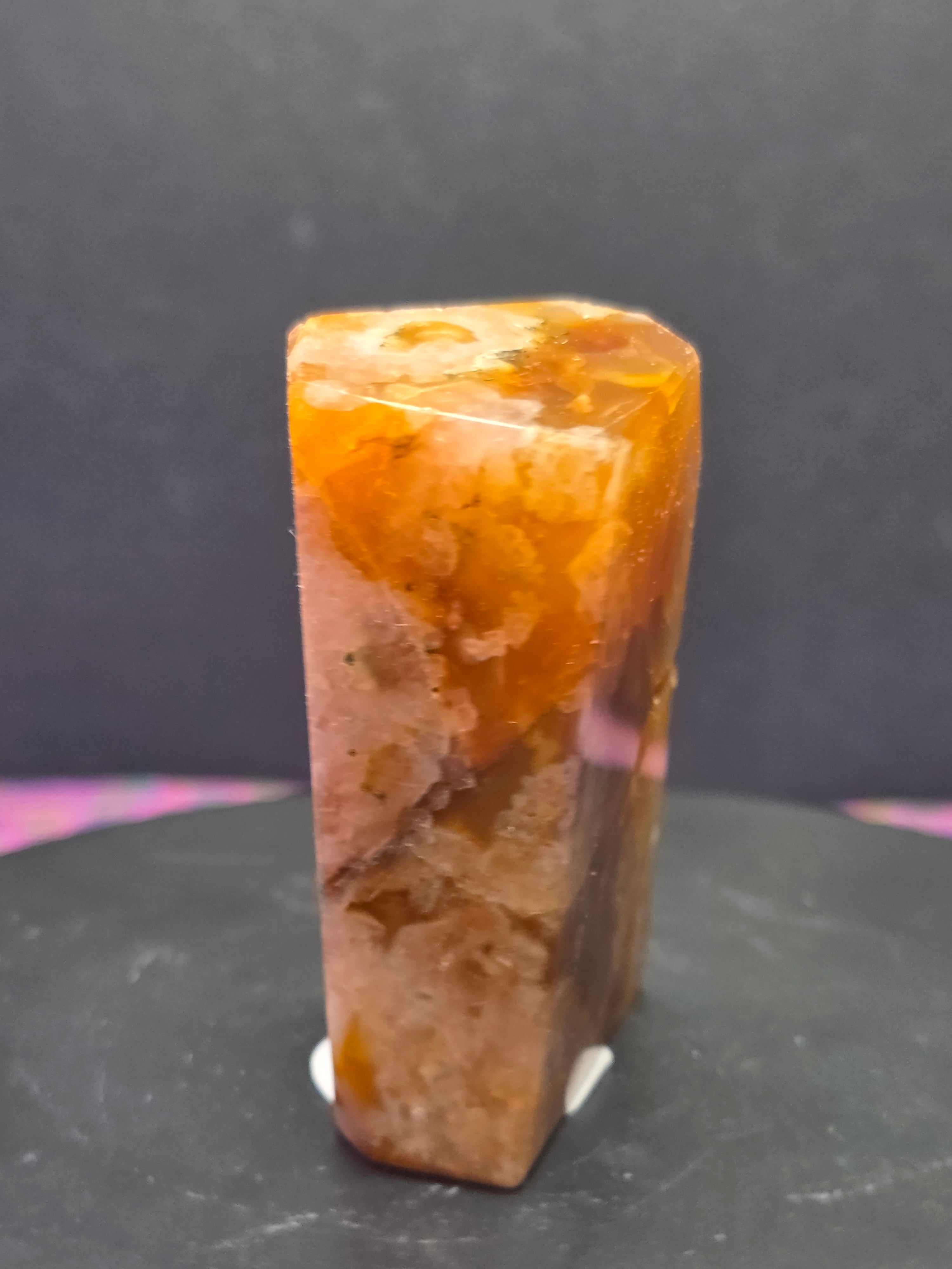 Flower Agate Carnelian Gusher A