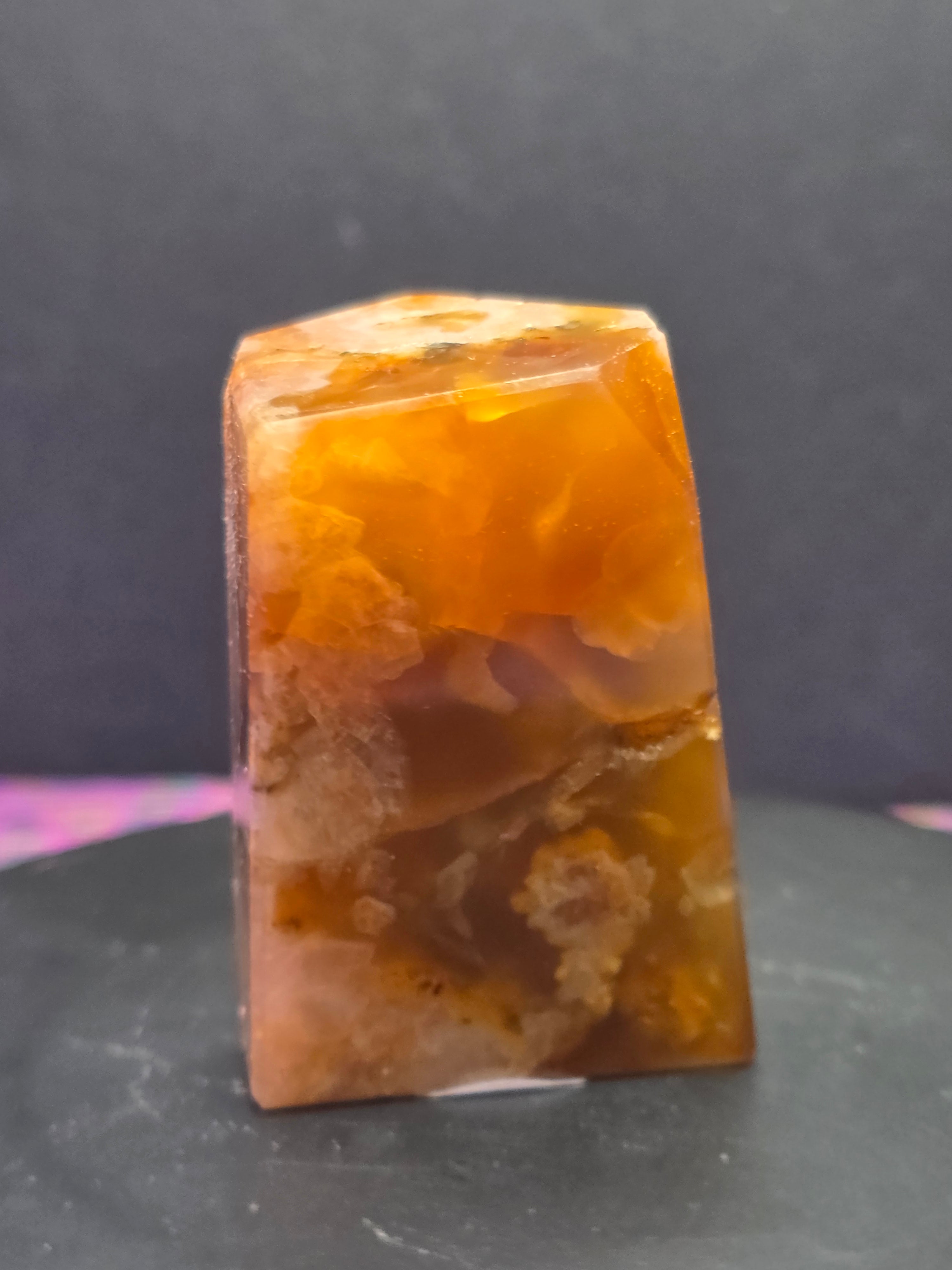 Flower Agate Carnelian Gusher A