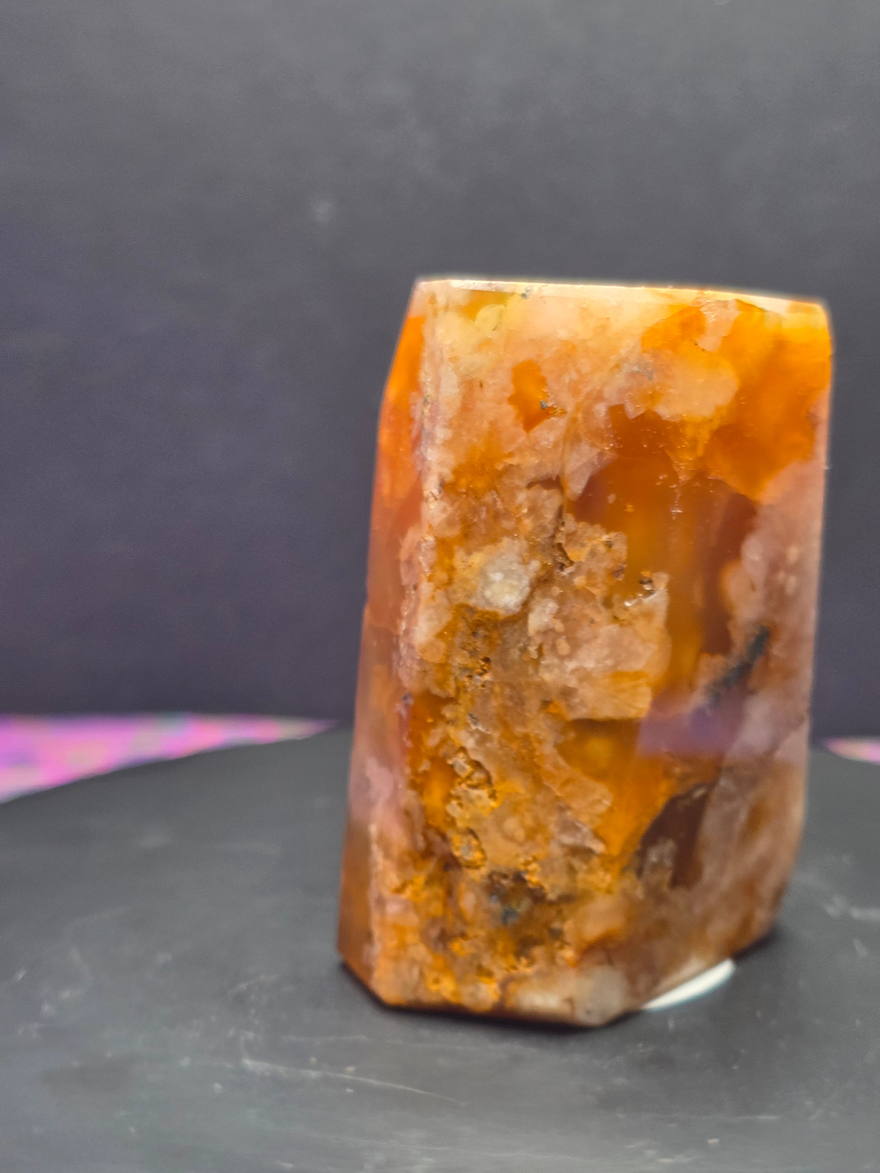 Flower Agate Carnelian Gusher A