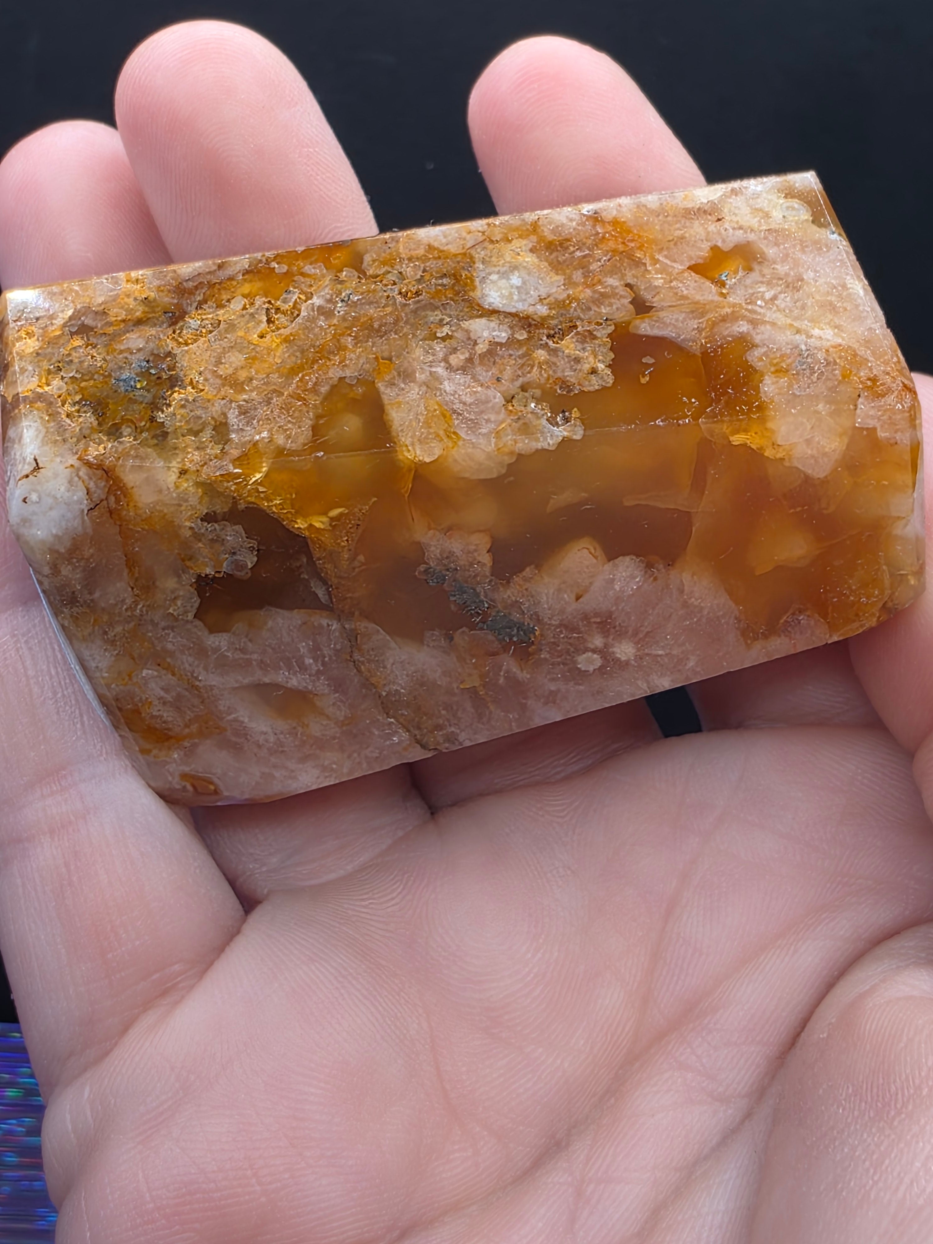 Flower Agate Carnelian Gusher A