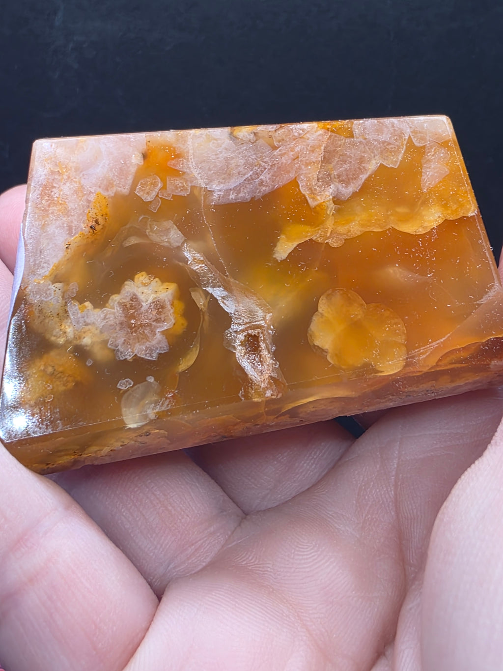 Flower Agate Carnelian Gusher A