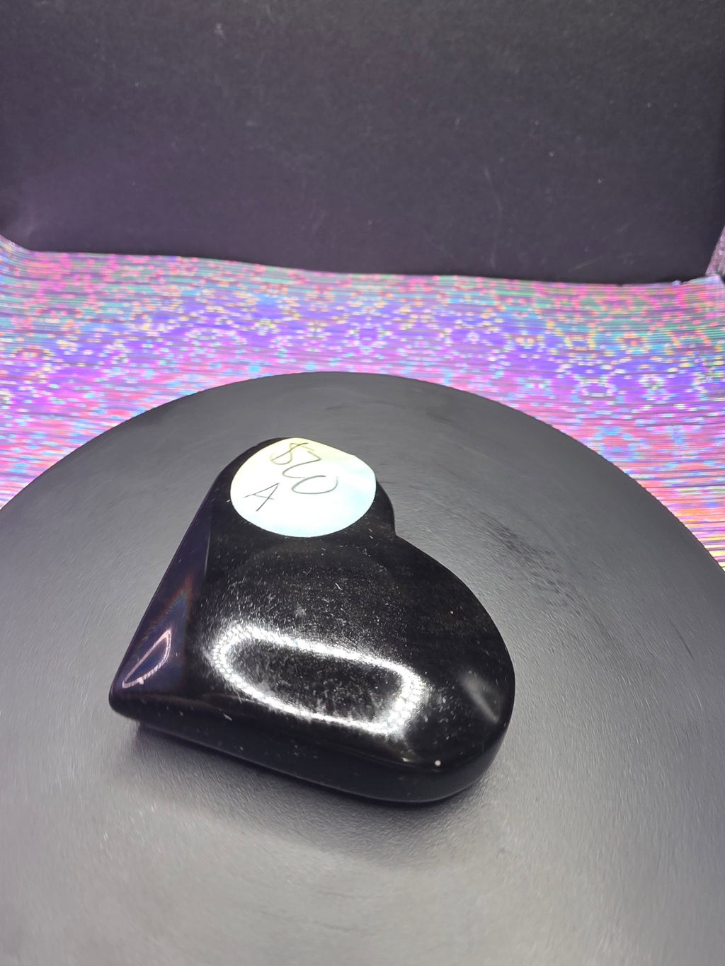 Gold Sheen Obsidian Heart A