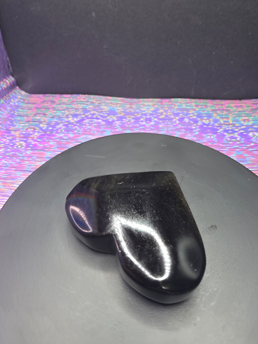 Gold Sheen Obsidian Heart A