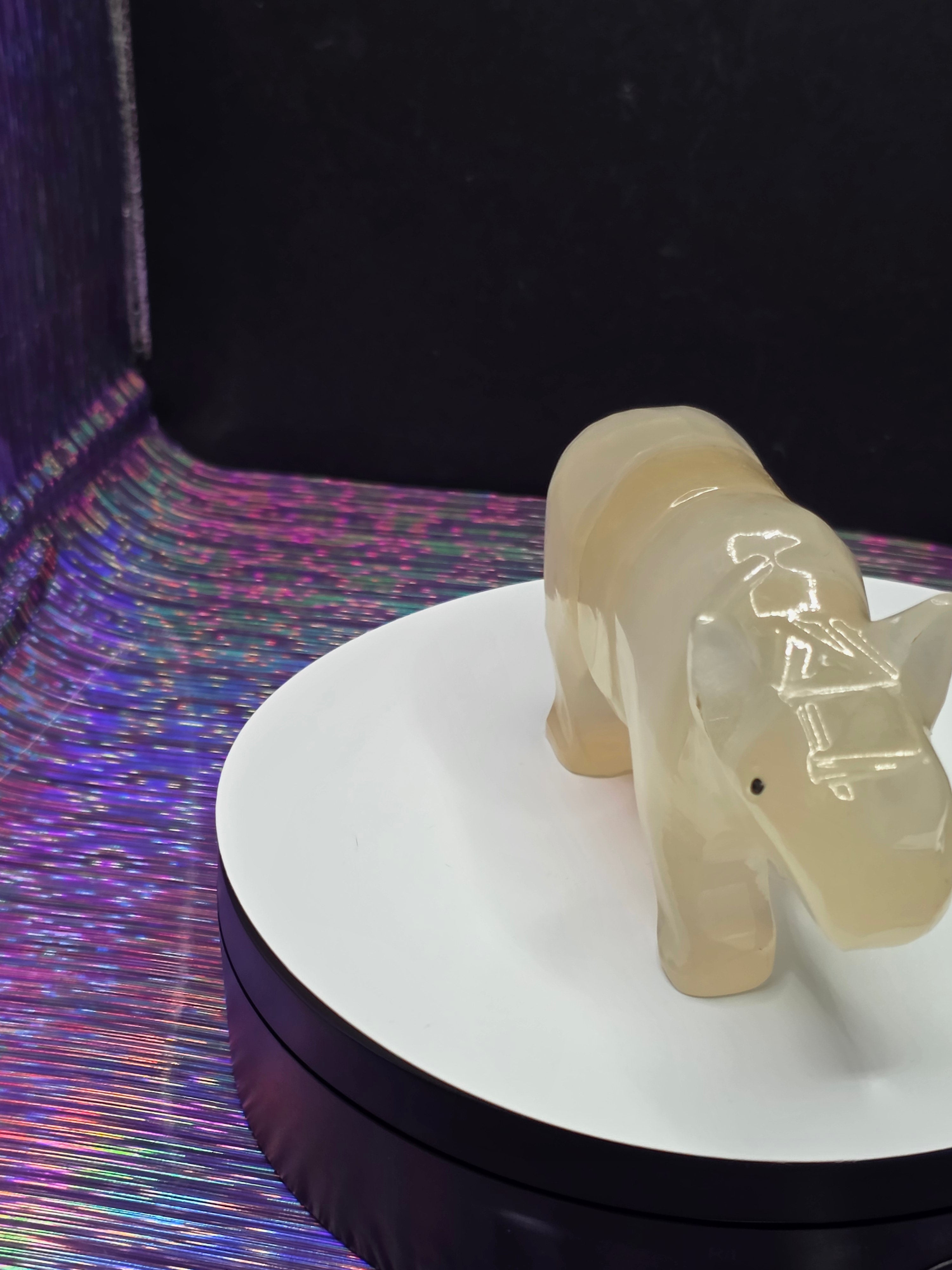Vintage Onyx Rhino