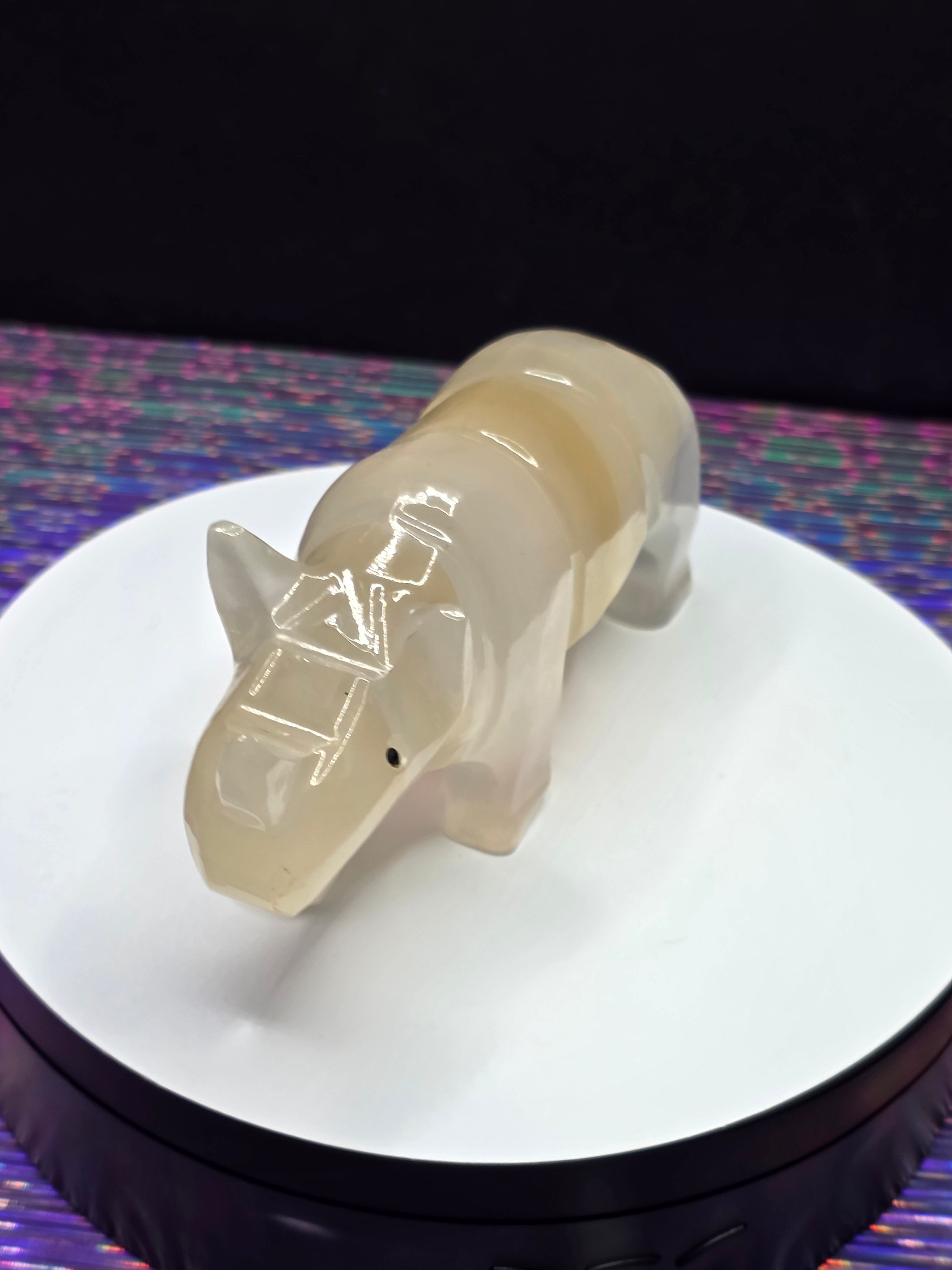 Vintage Onyx Rhino