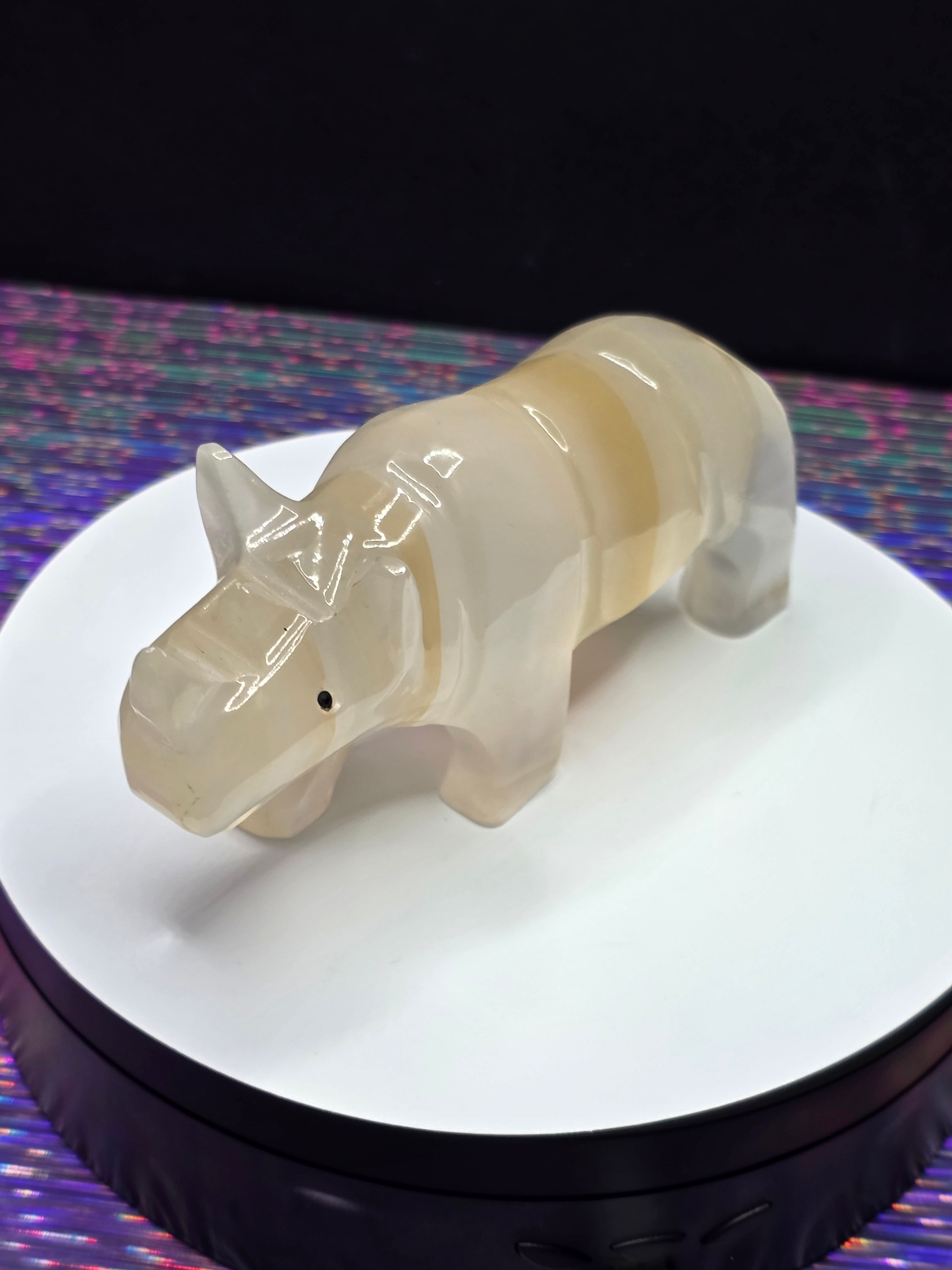 Vintage Onyx Rhino