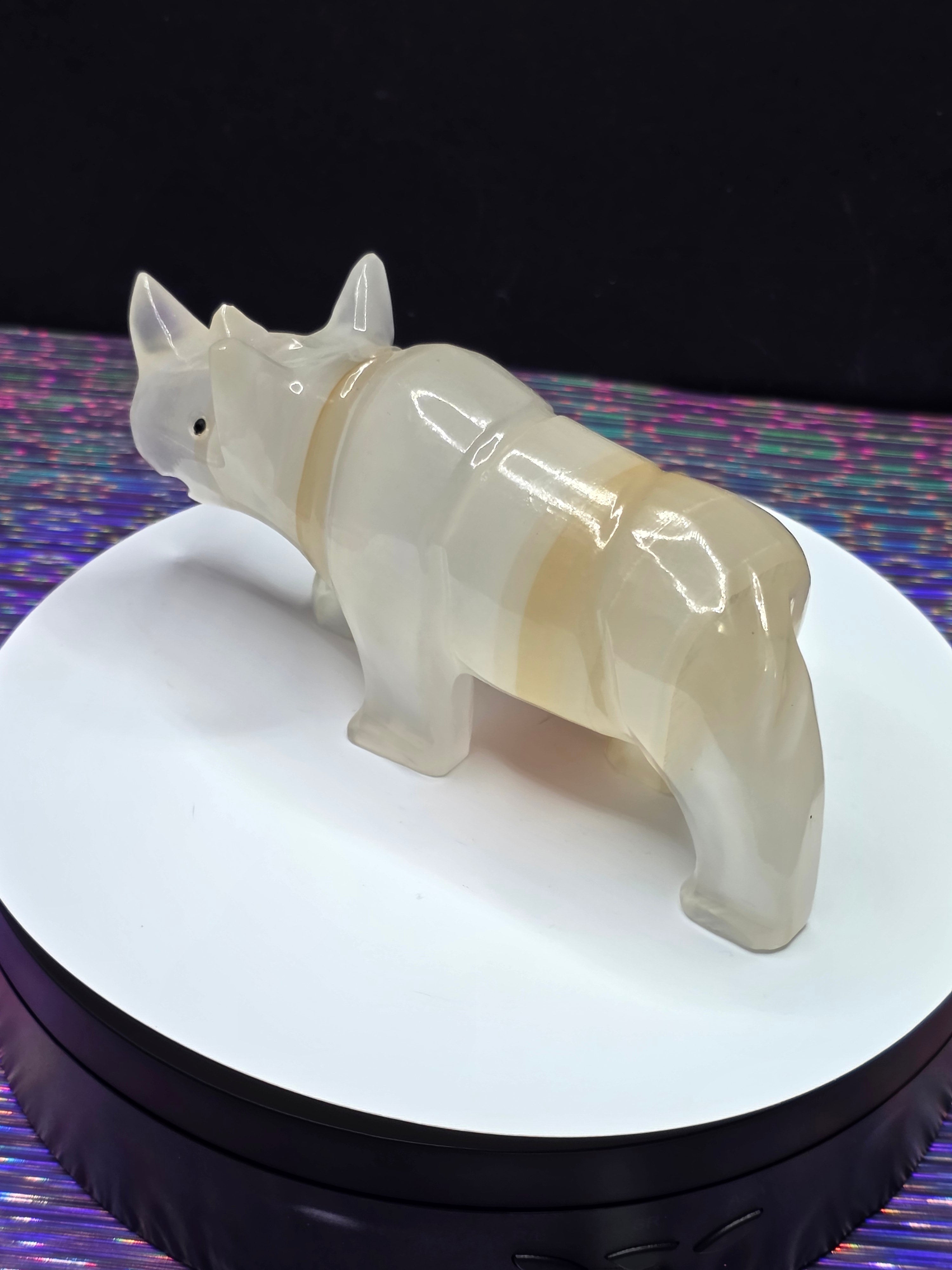 Vintage Onyx Rhino