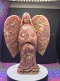 Unpolished Plum Blossom Agate Angel