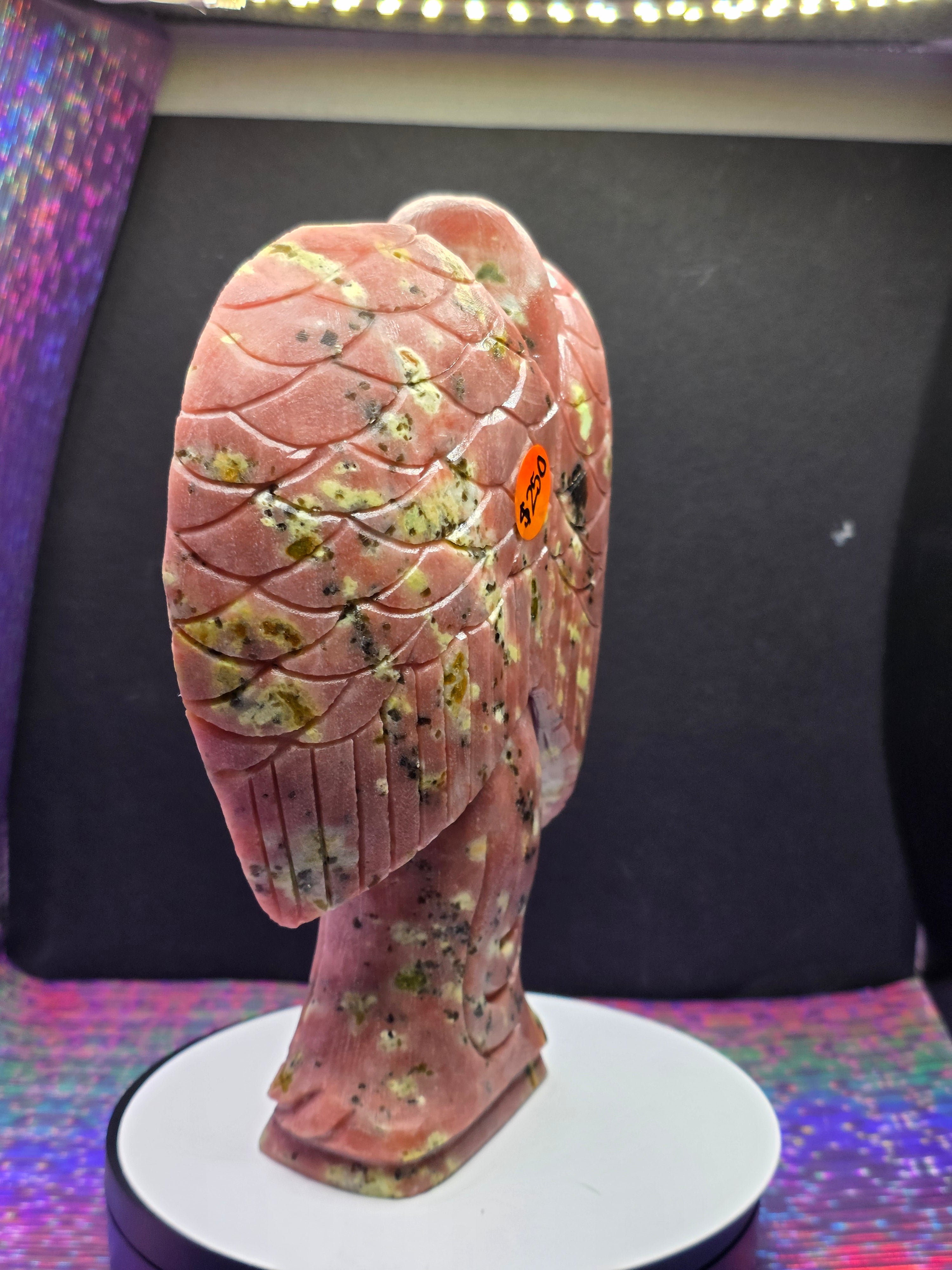 Unpolished Plum Blossom Agate Angel