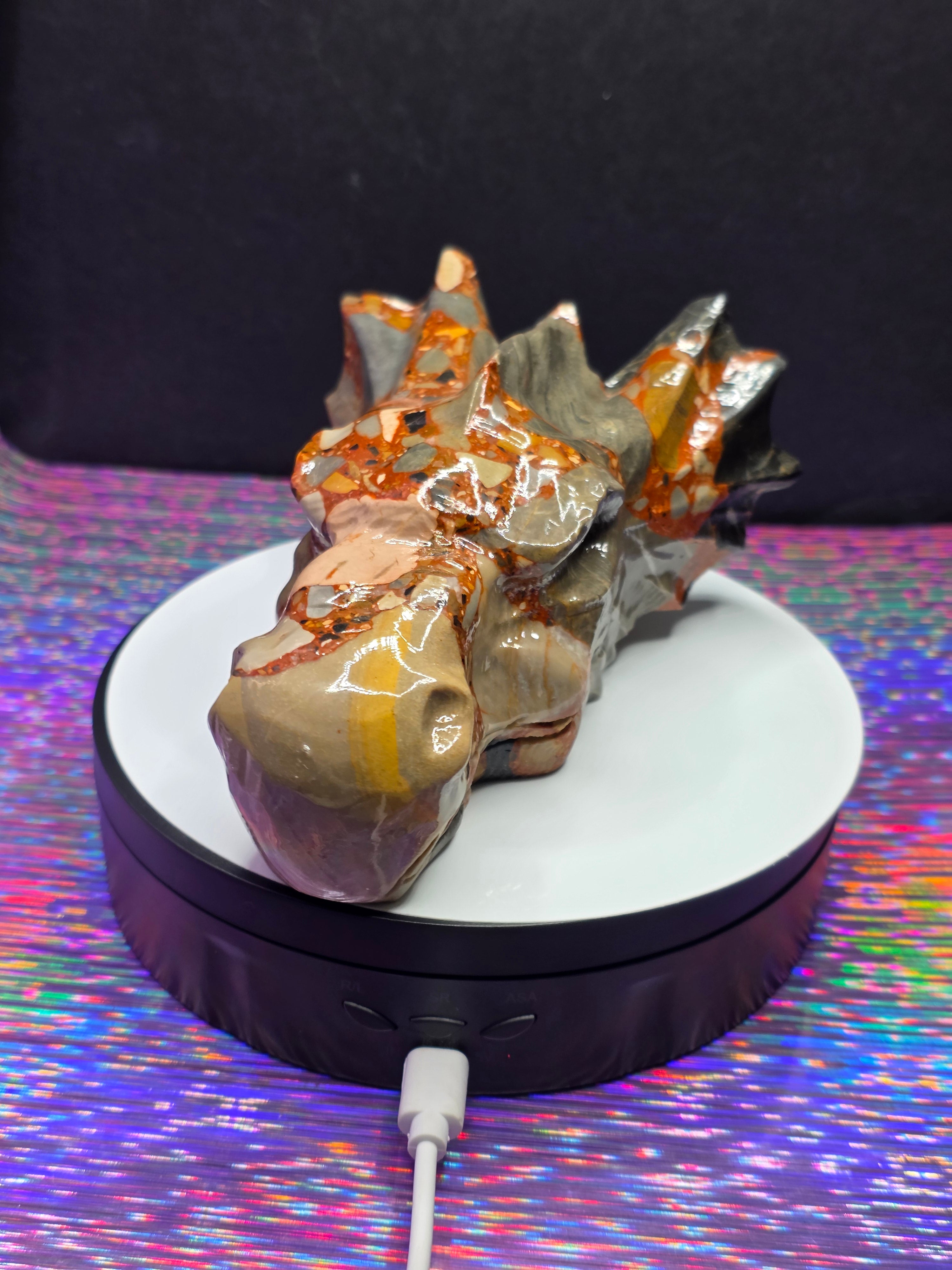 Fancy Jasper Dragon Head