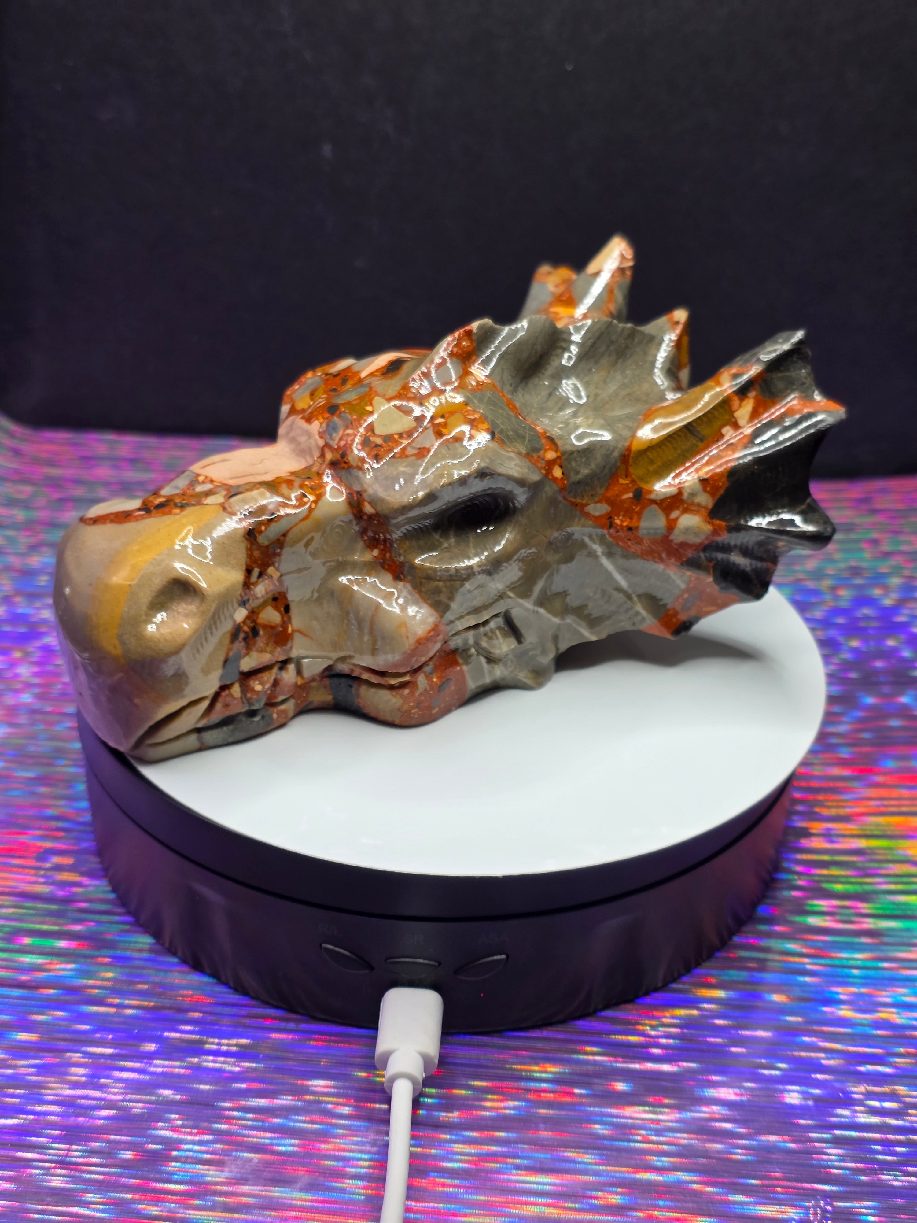 Fancy Jasper Dragon Head