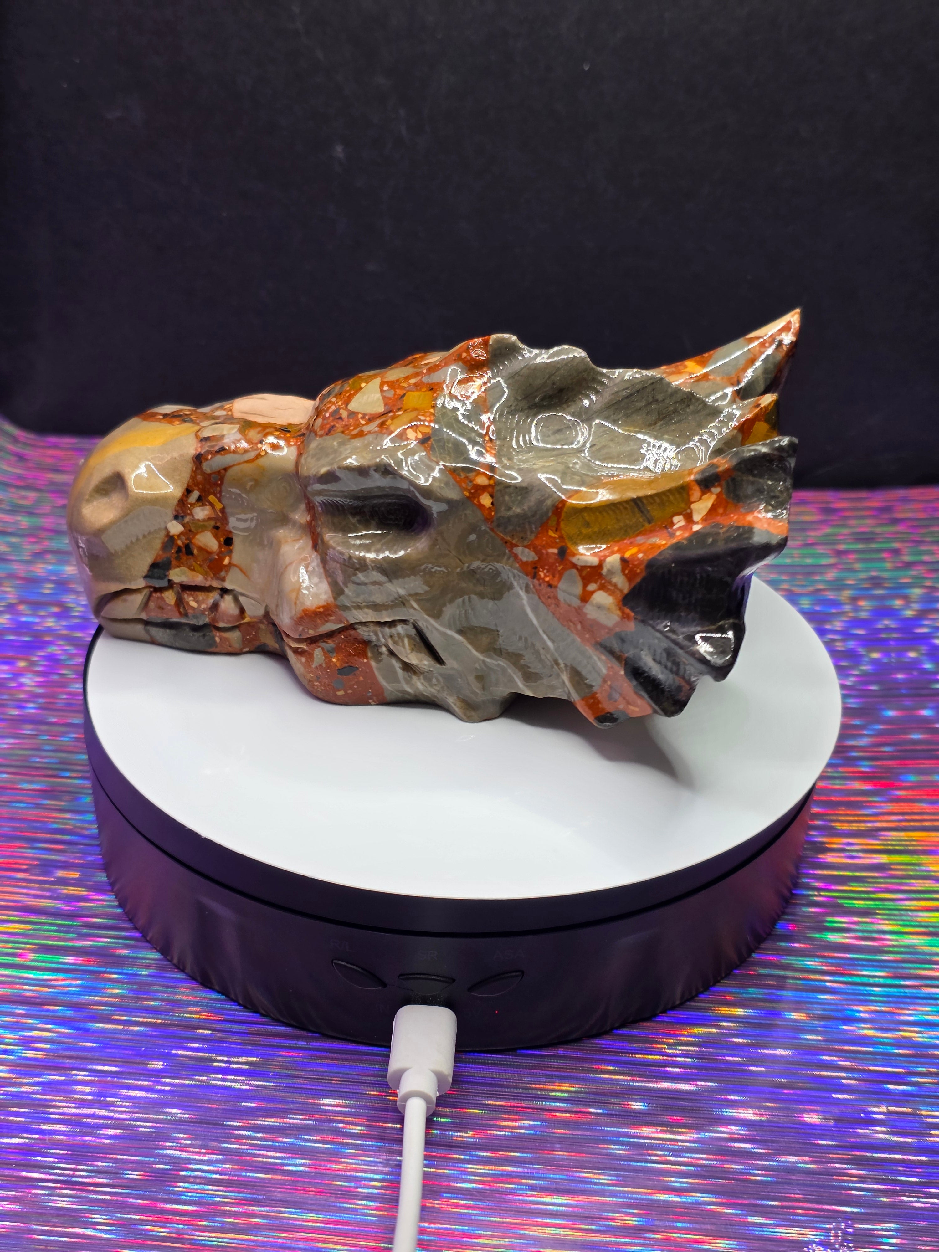 Fancy Jasper Dragon Head