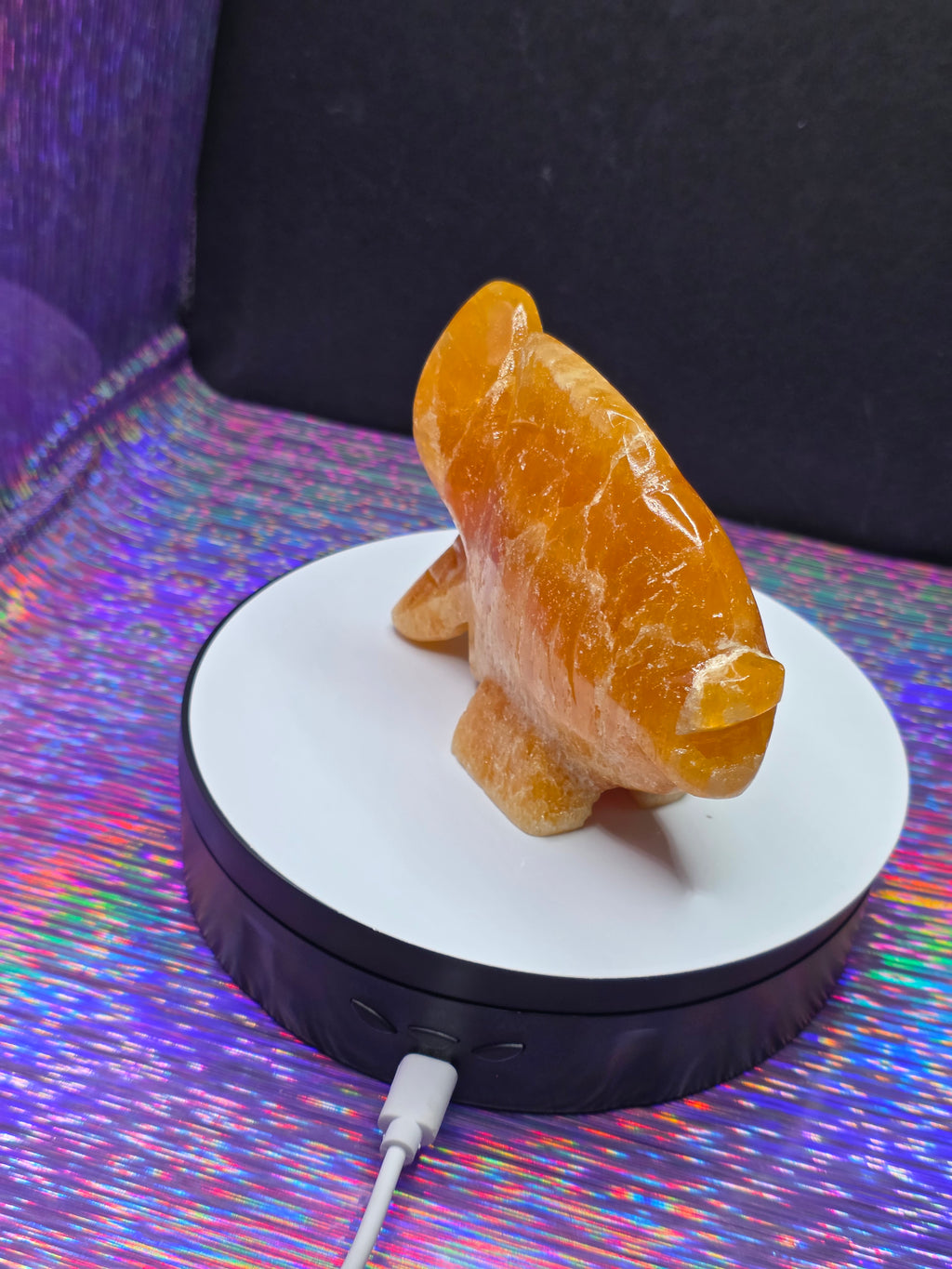 Orange Calcite Goldfish