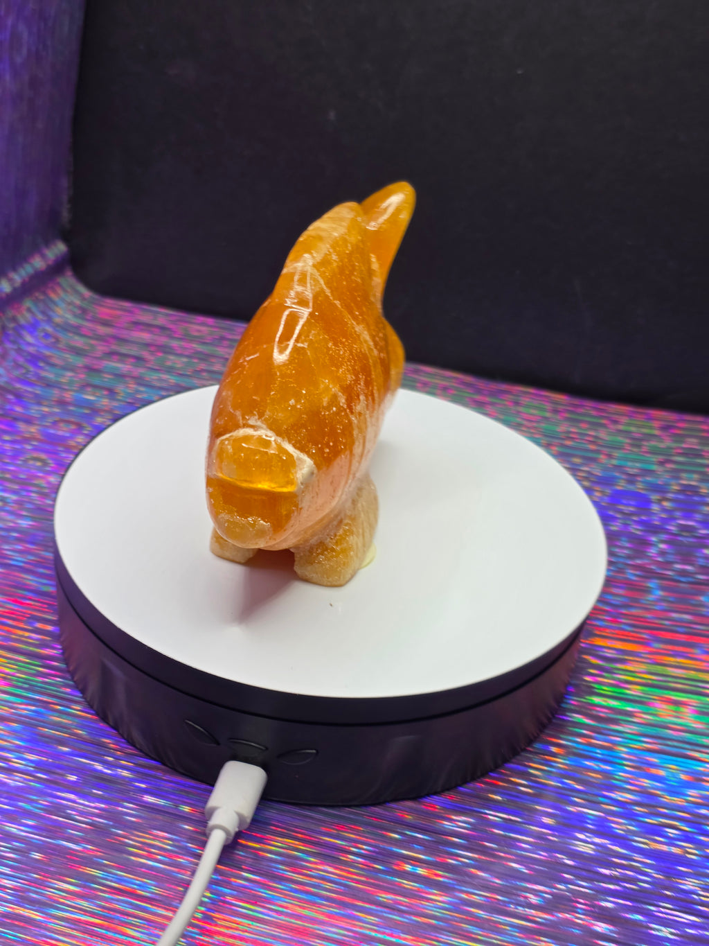 Orange Calcite Goldfish