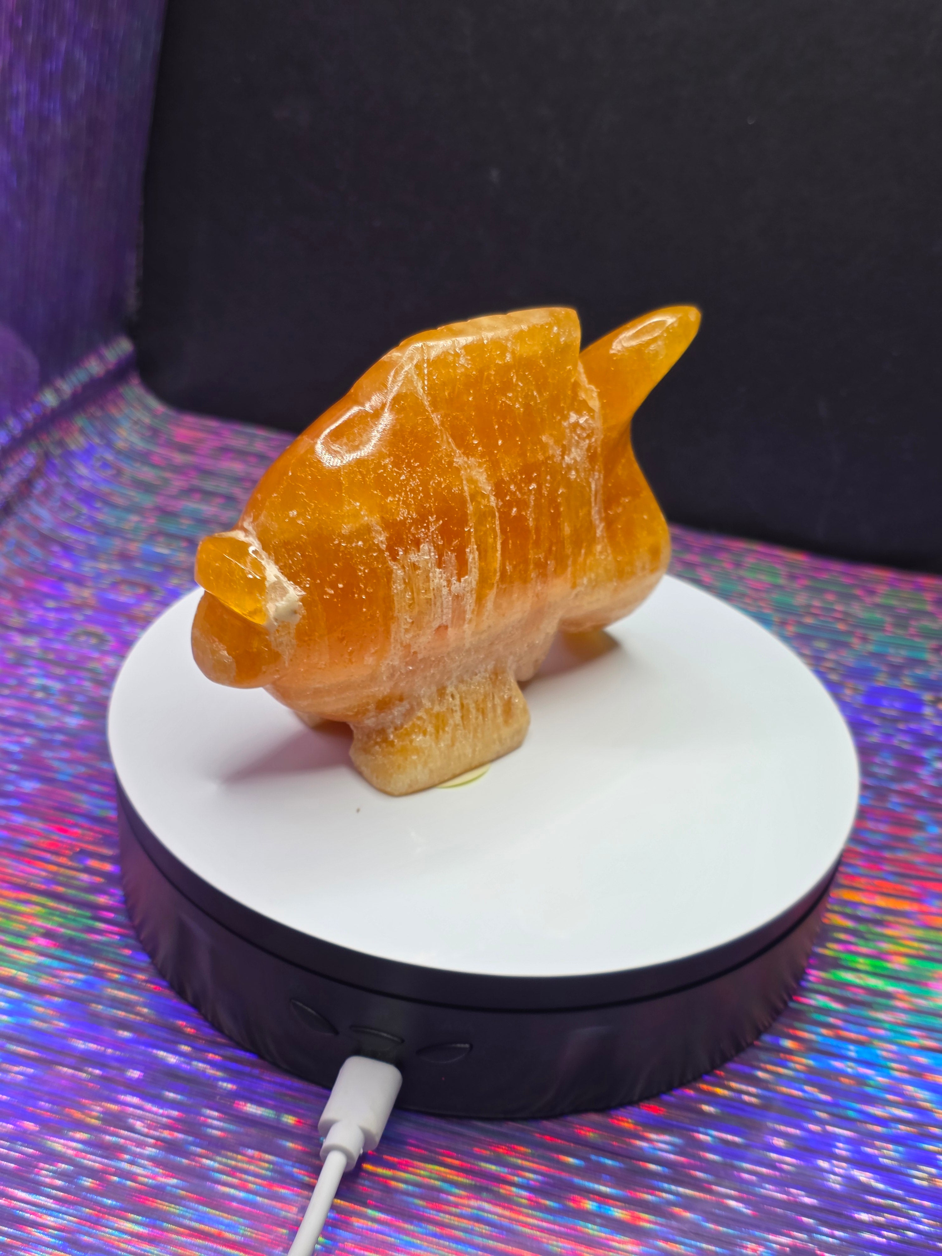 Orange Calcite Goldfish
