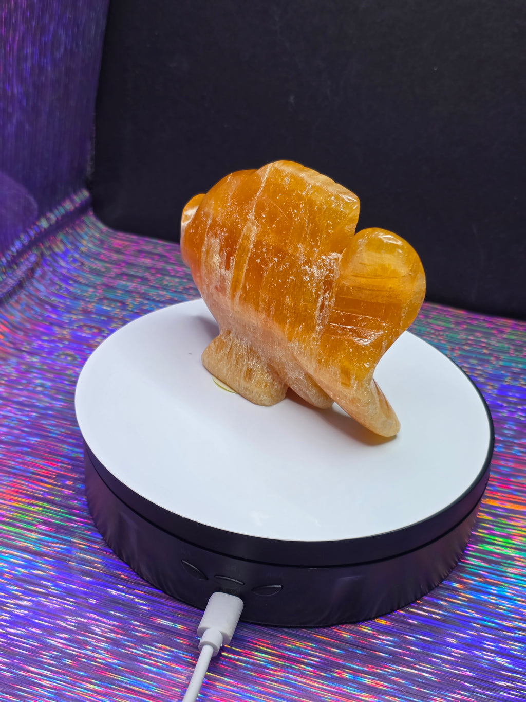 Orange Calcite Goldfish