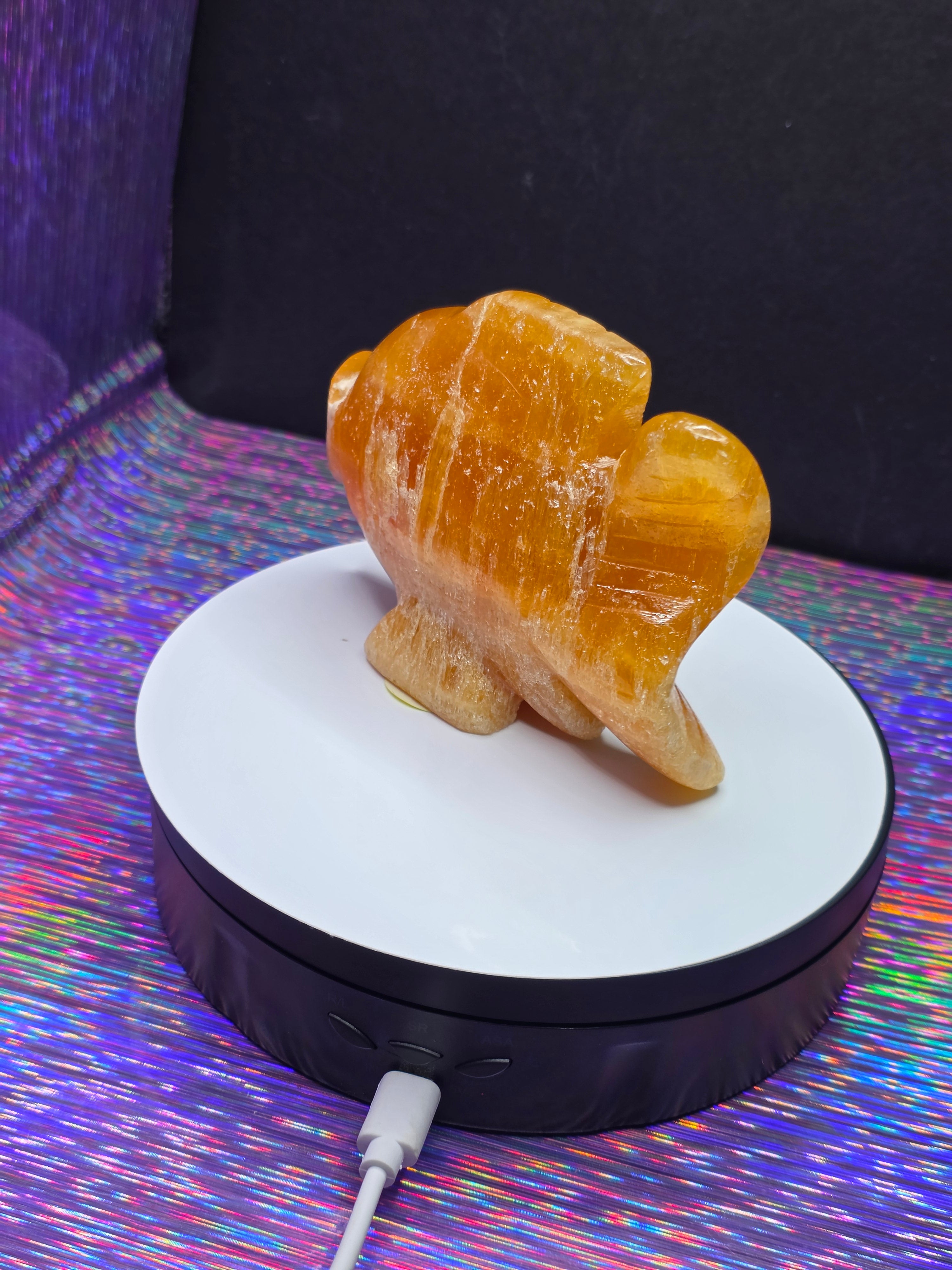 Orange Calcite Goldfish