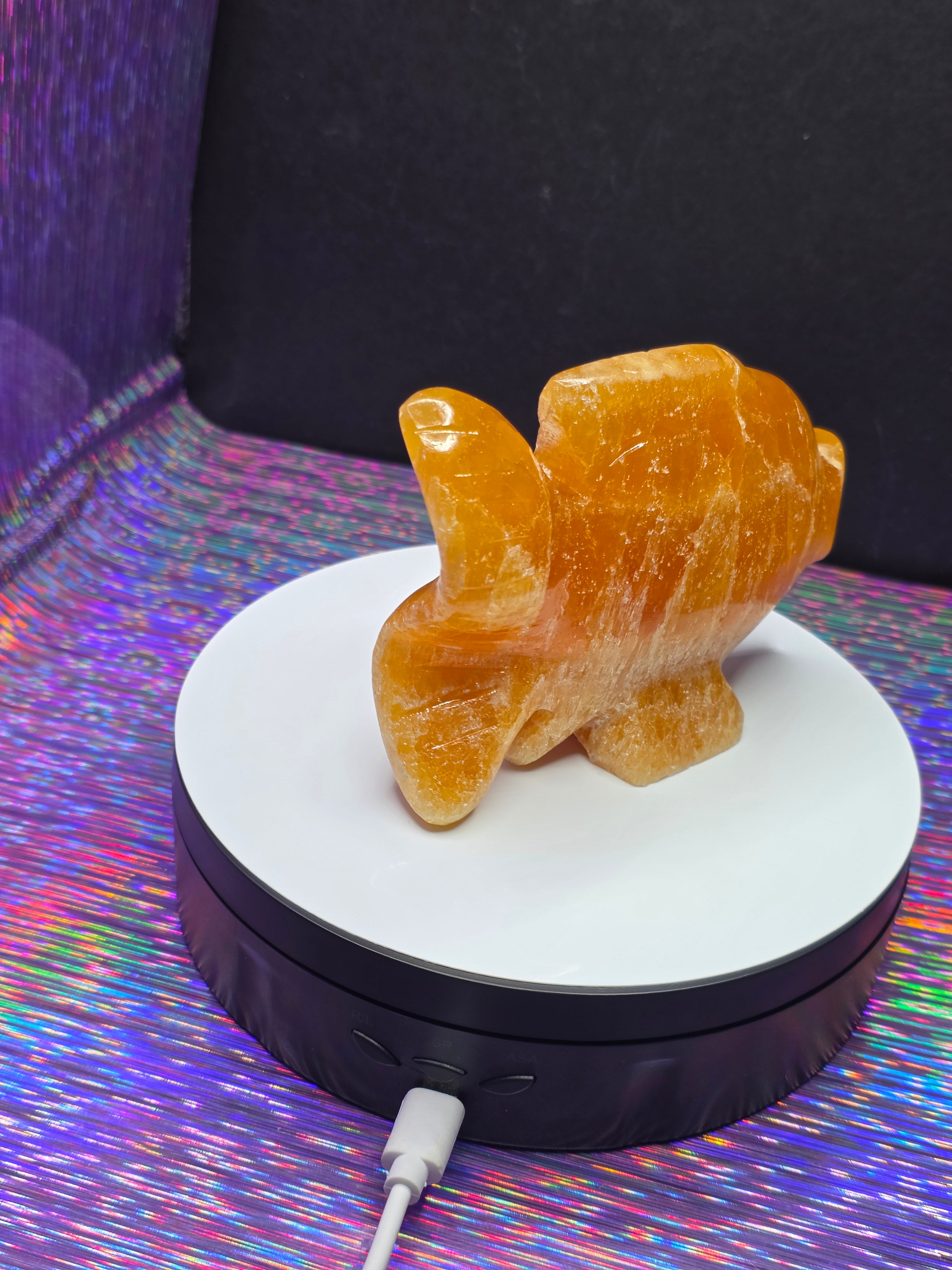Orange Calcite Goldfish