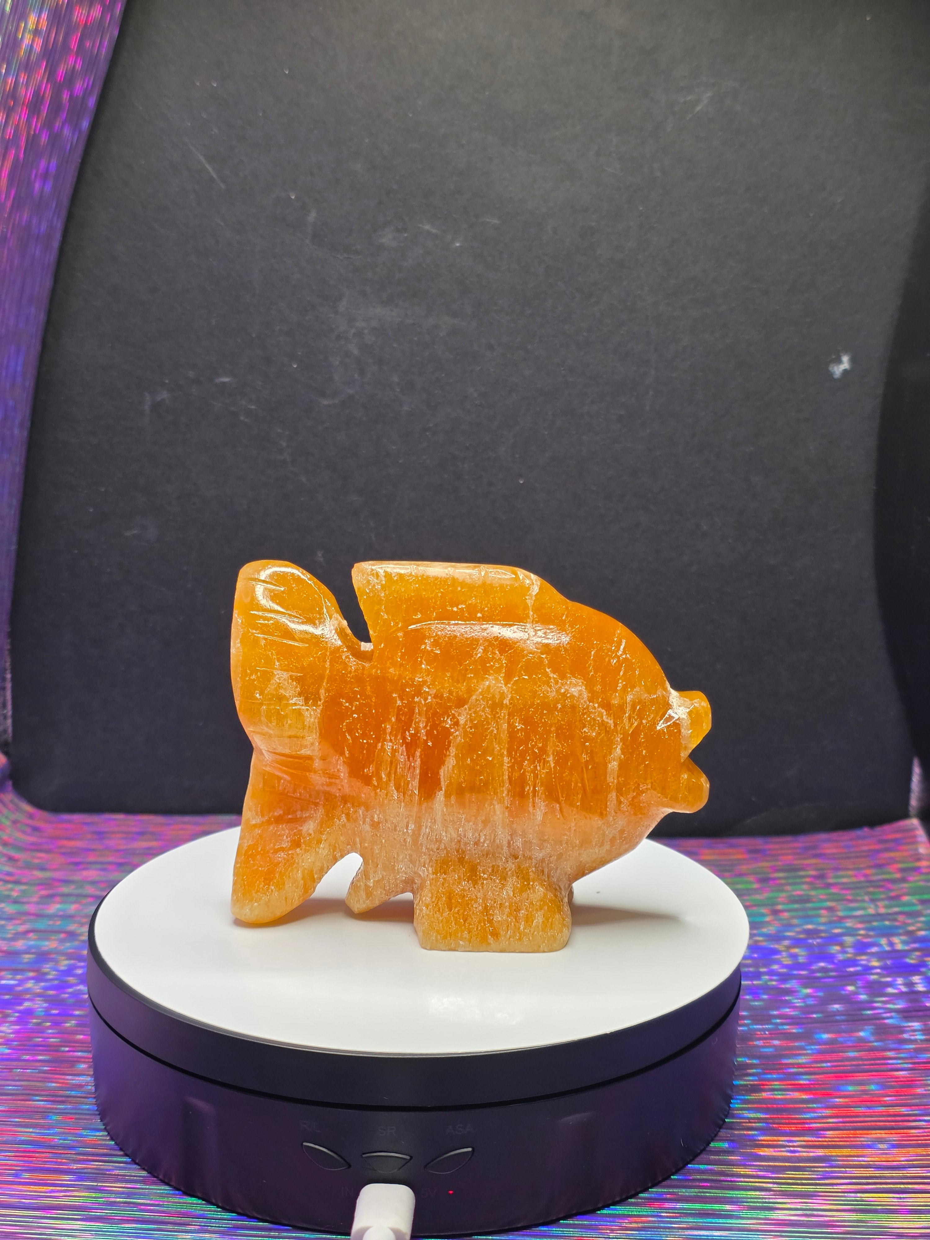 Orange Calcite Goldfish