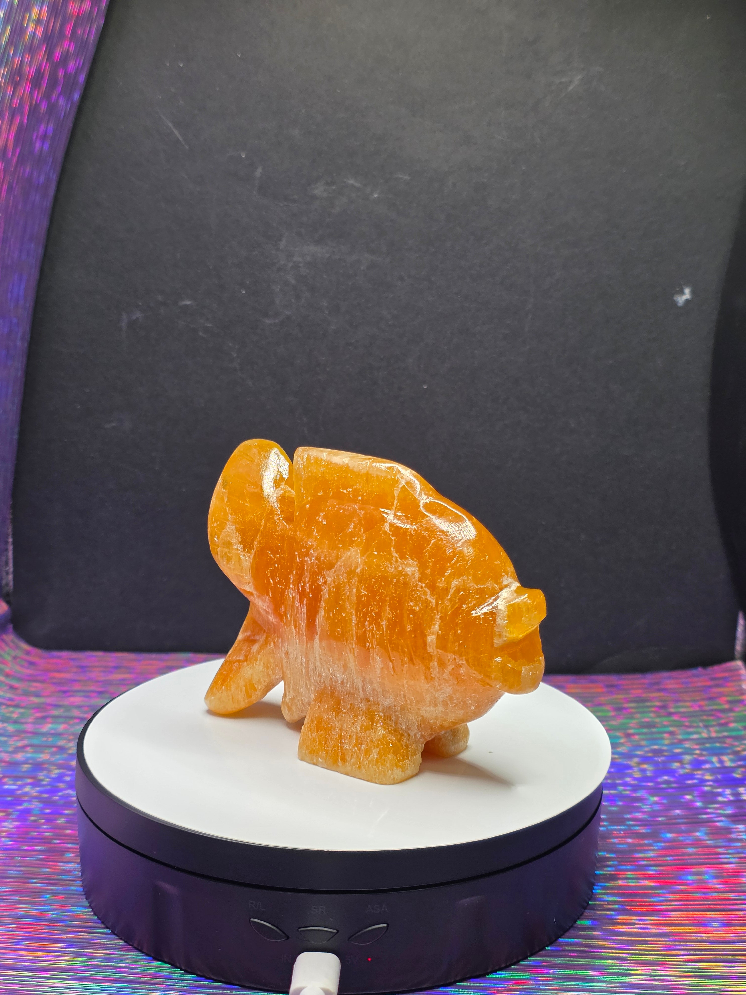 Orange Calcite Goldfish