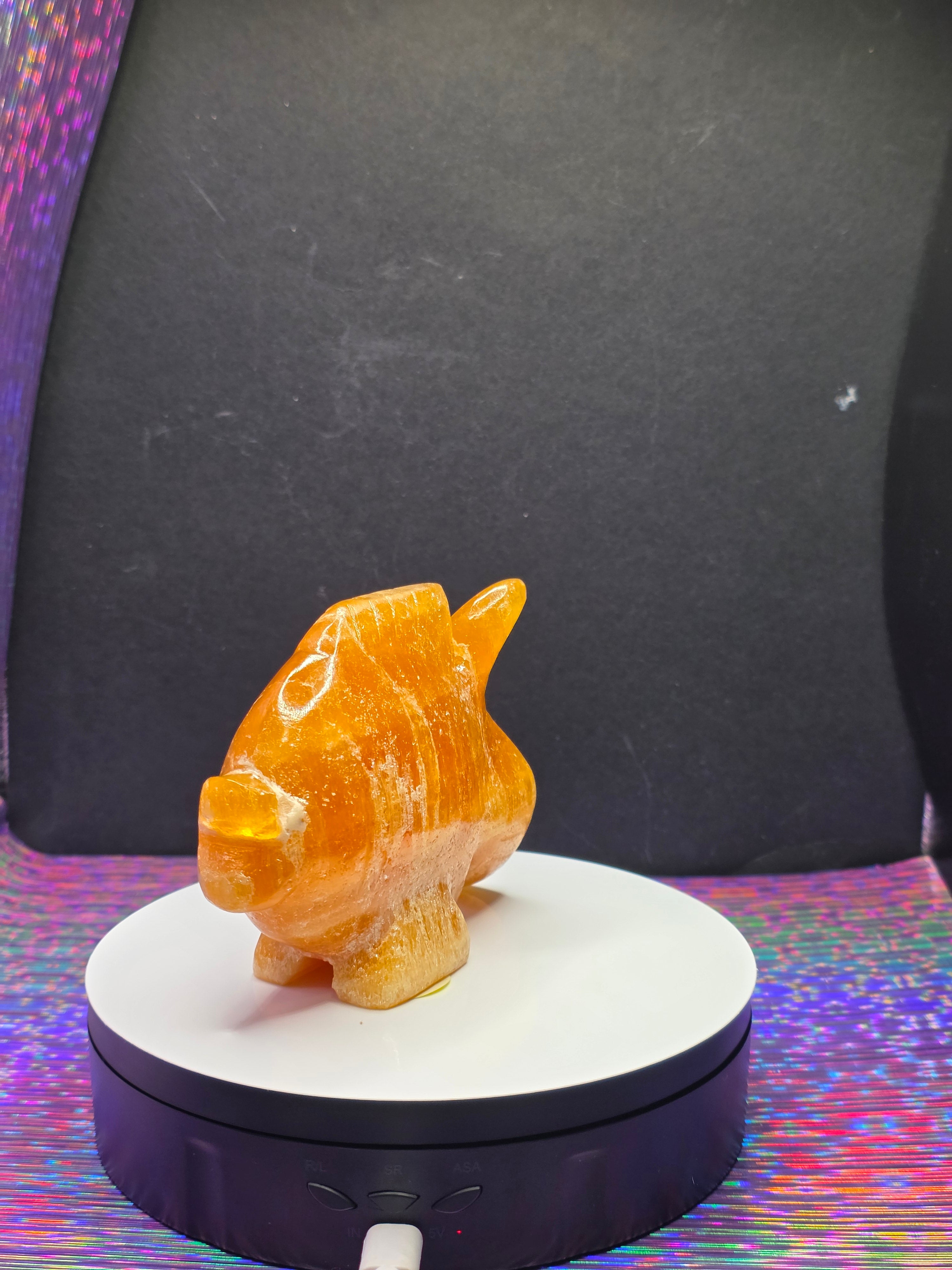 Orange Calcite Goldfish