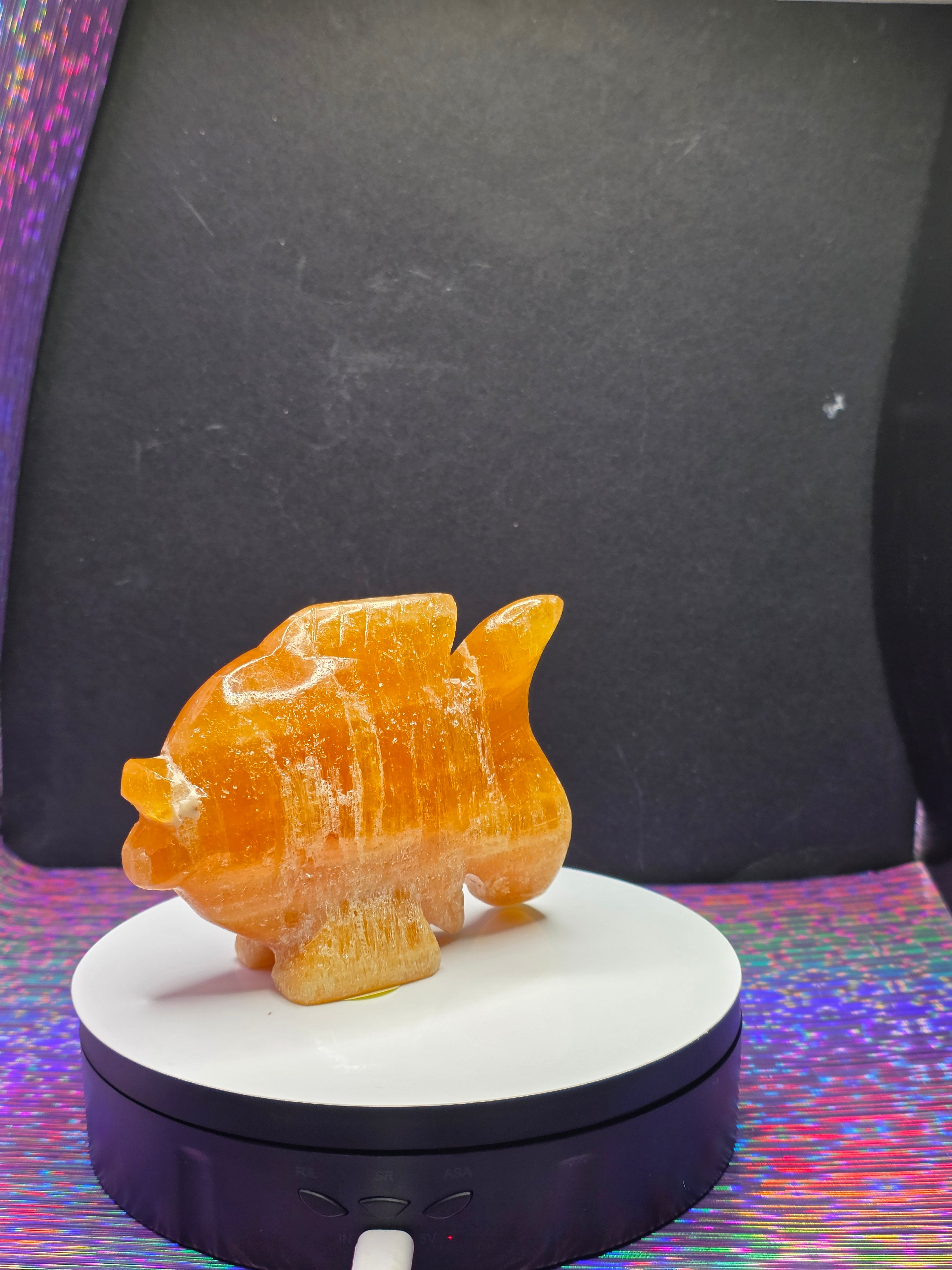 Orange Calcite Goldfish