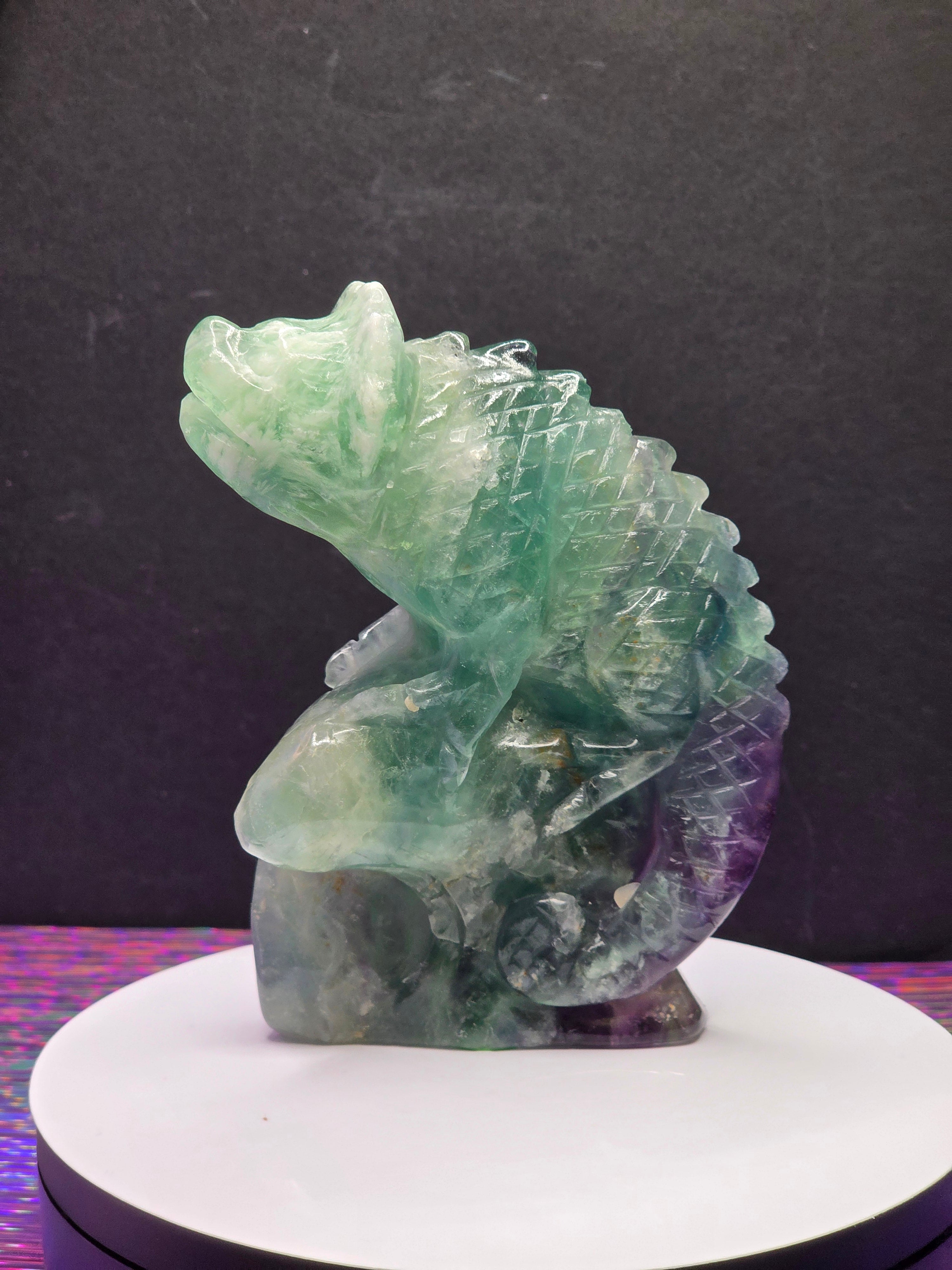 Feather Fluorite Lizard