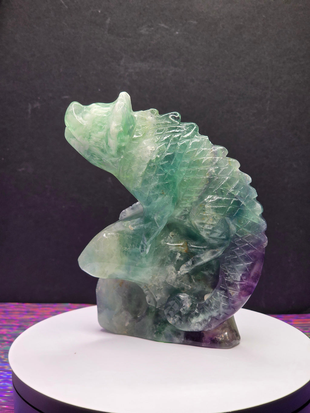 Feather Fluorite Lizard
