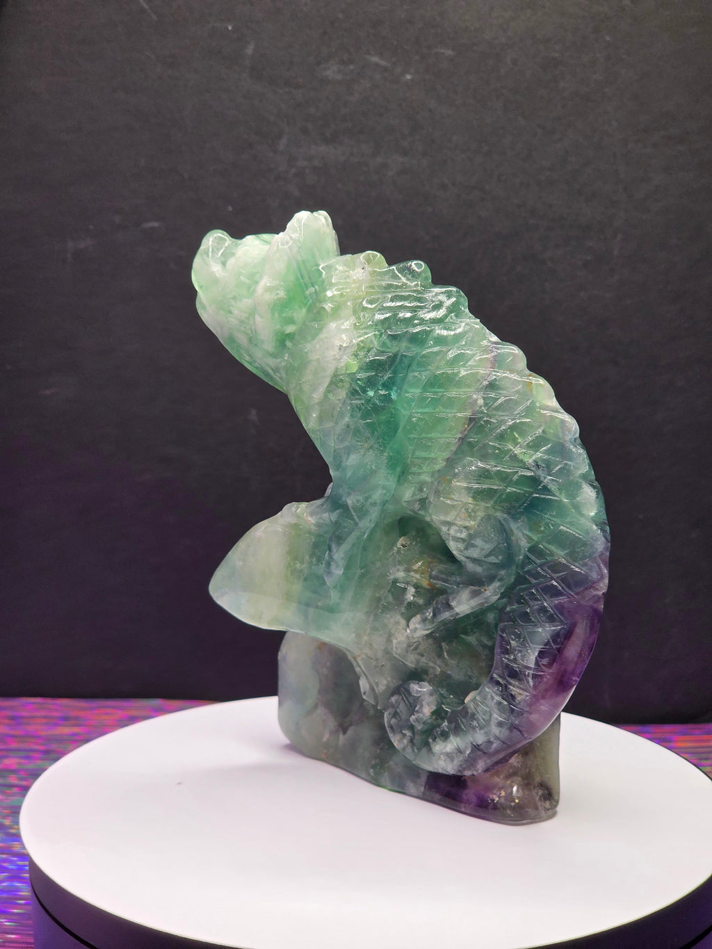 Feather Fluorite Lizard