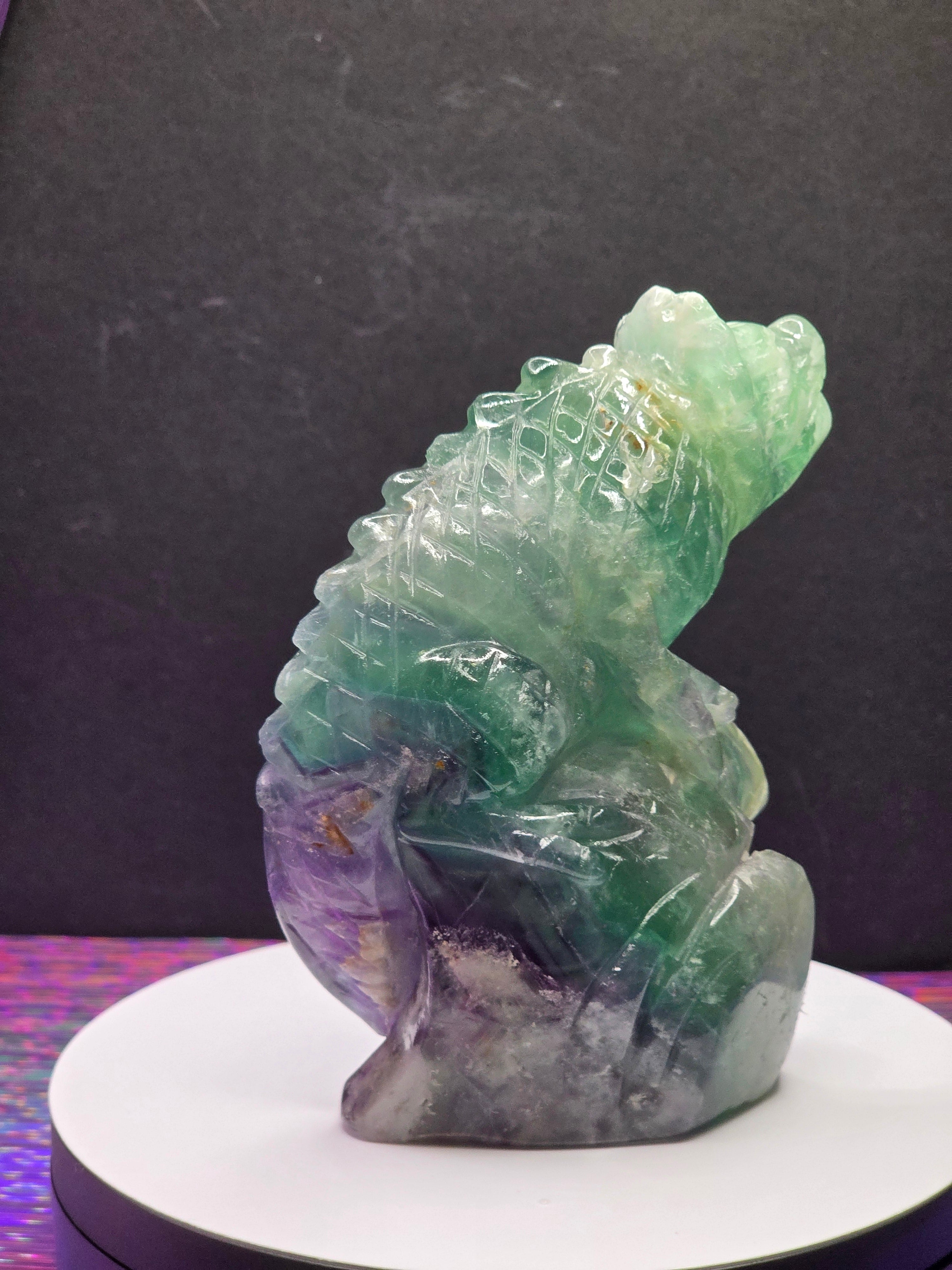 Feather Fluorite Lizard