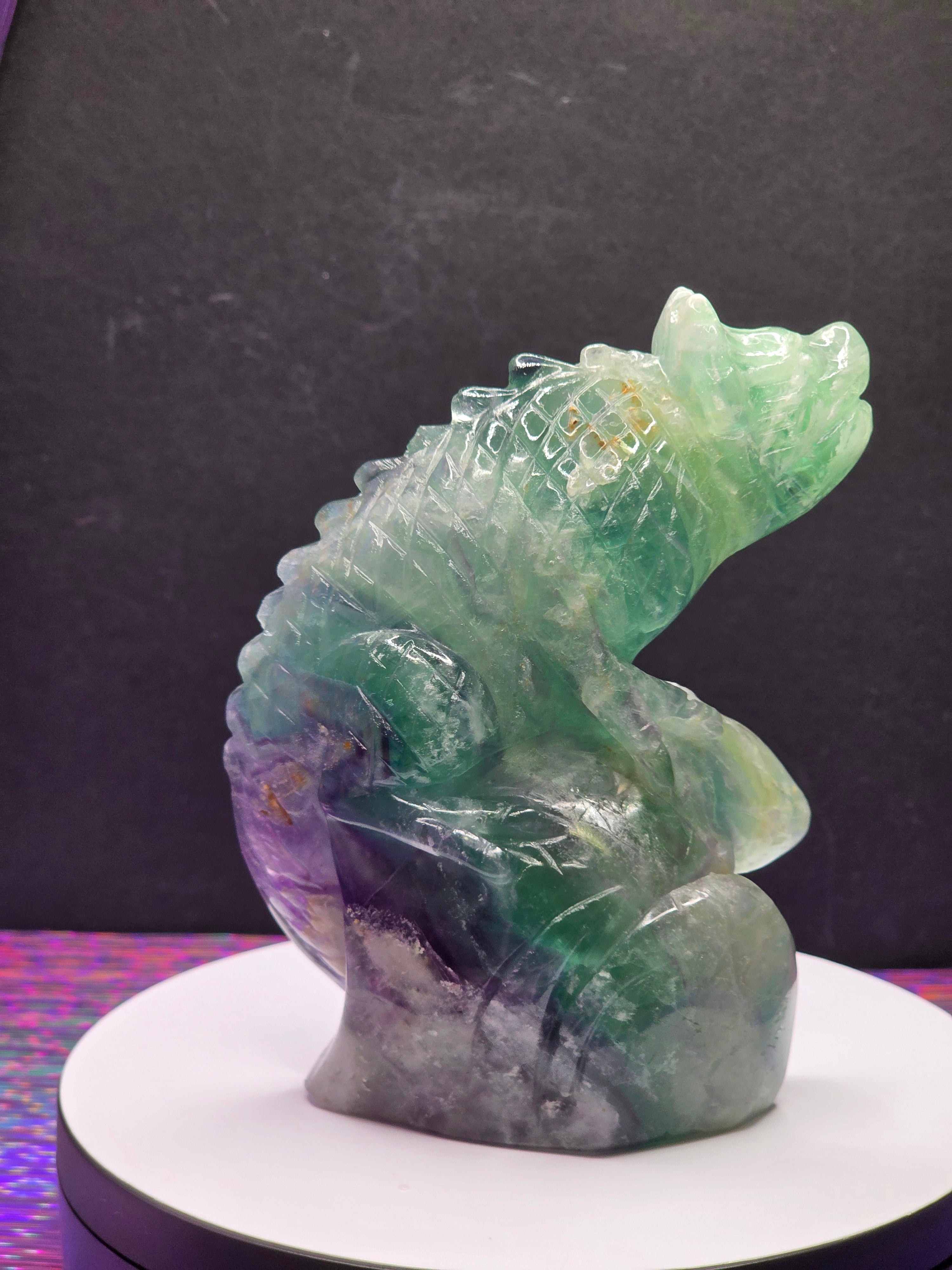 Feather Fluorite Lizard