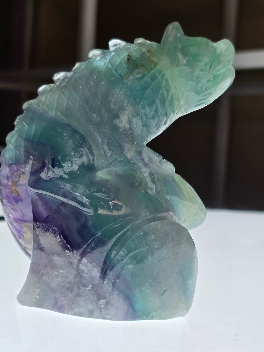 Feather Fluorite Lizard