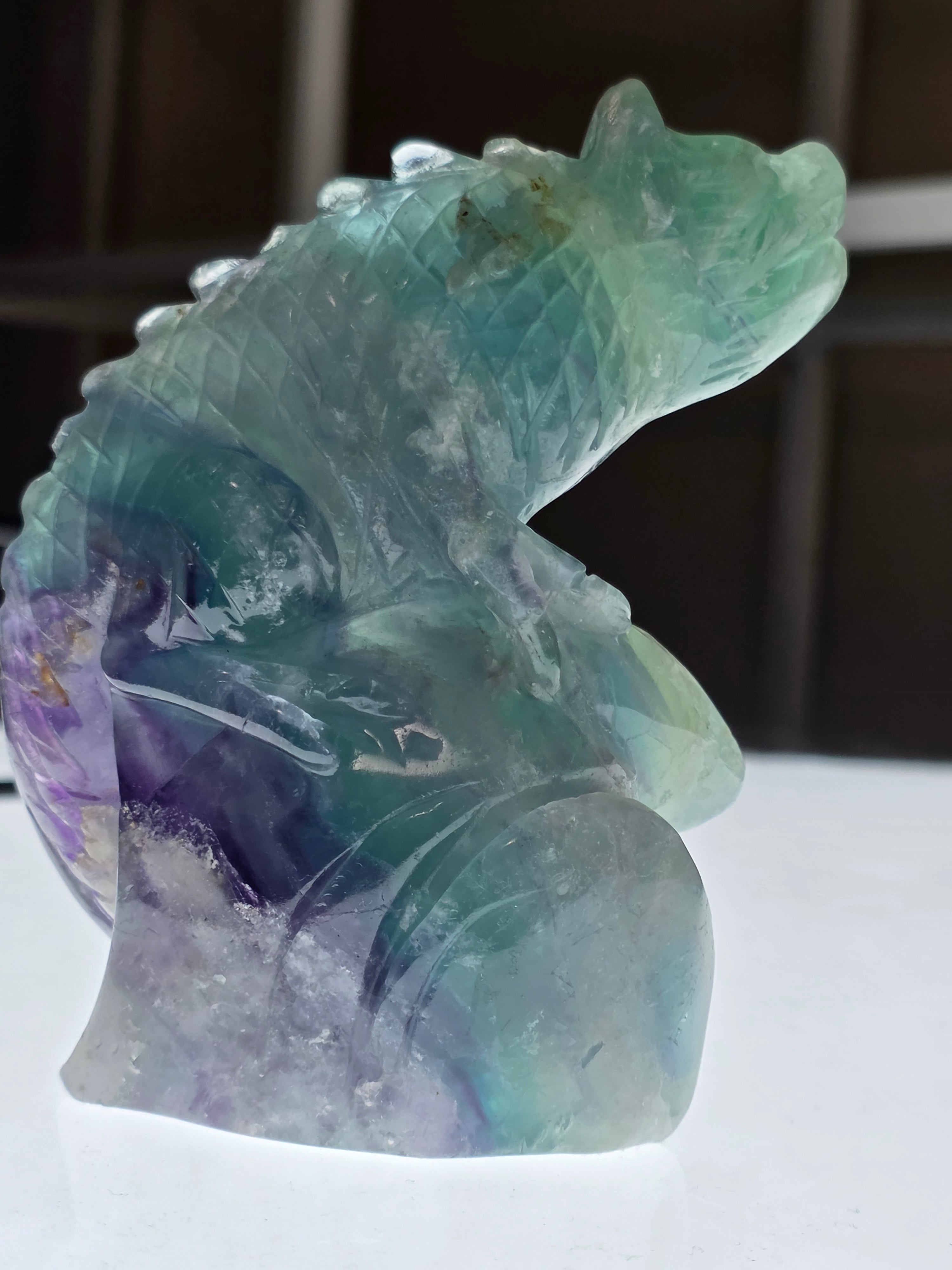 Feather Fluorite Lizard
