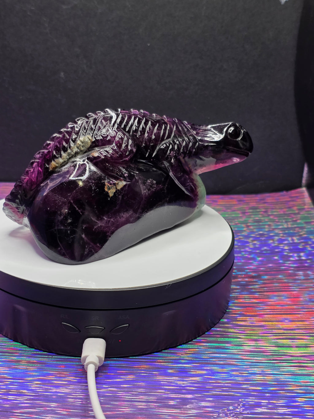 Purple Fluorite Lizard