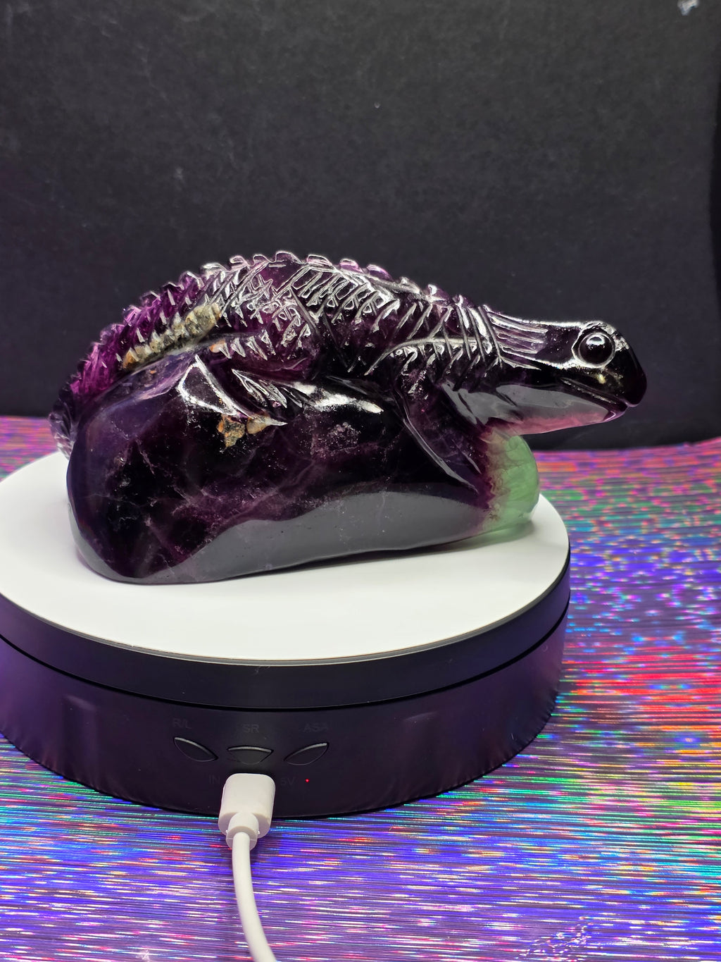 Purple Fluorite Lizard