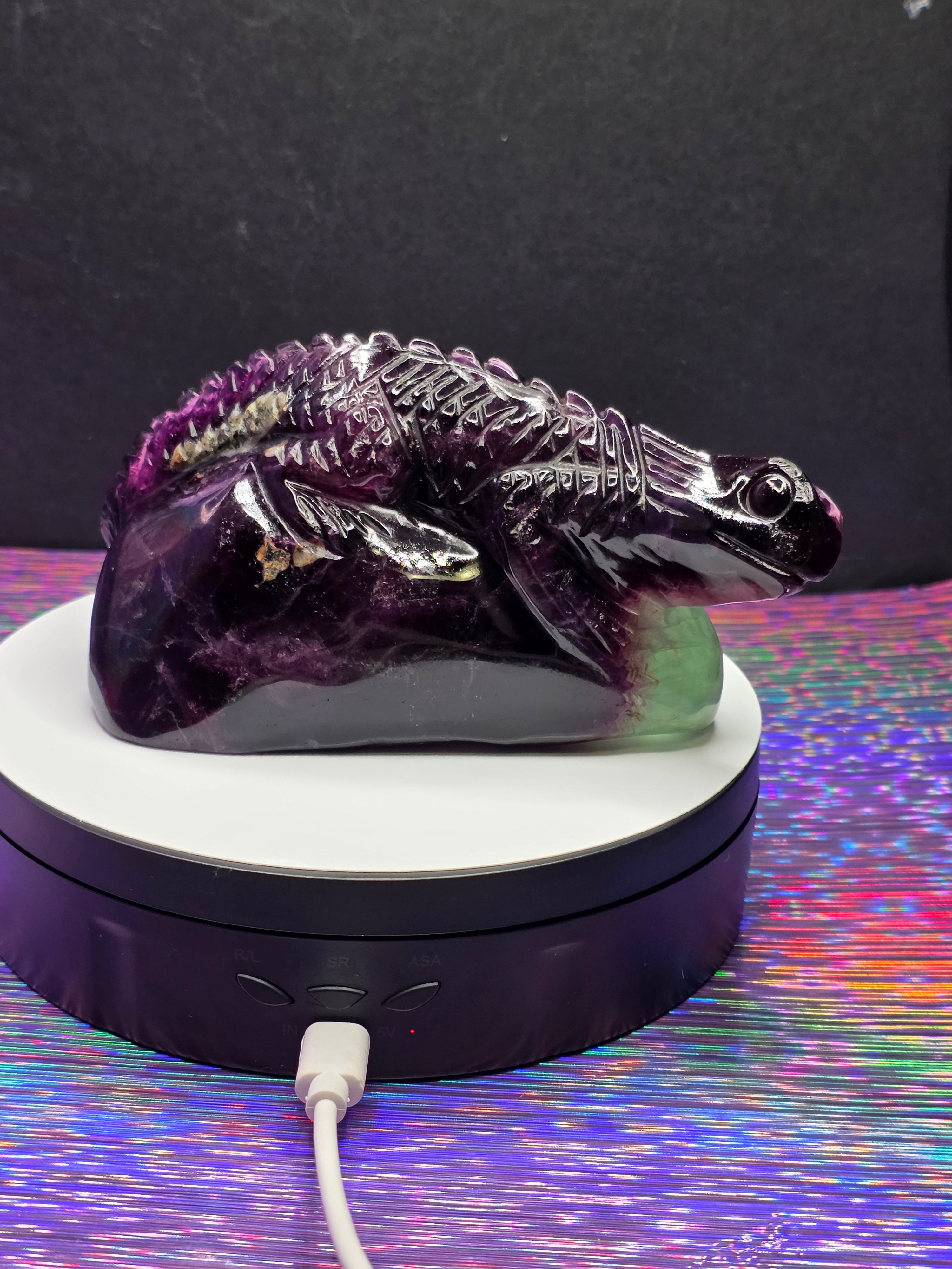 Purple Fluorite Lizard