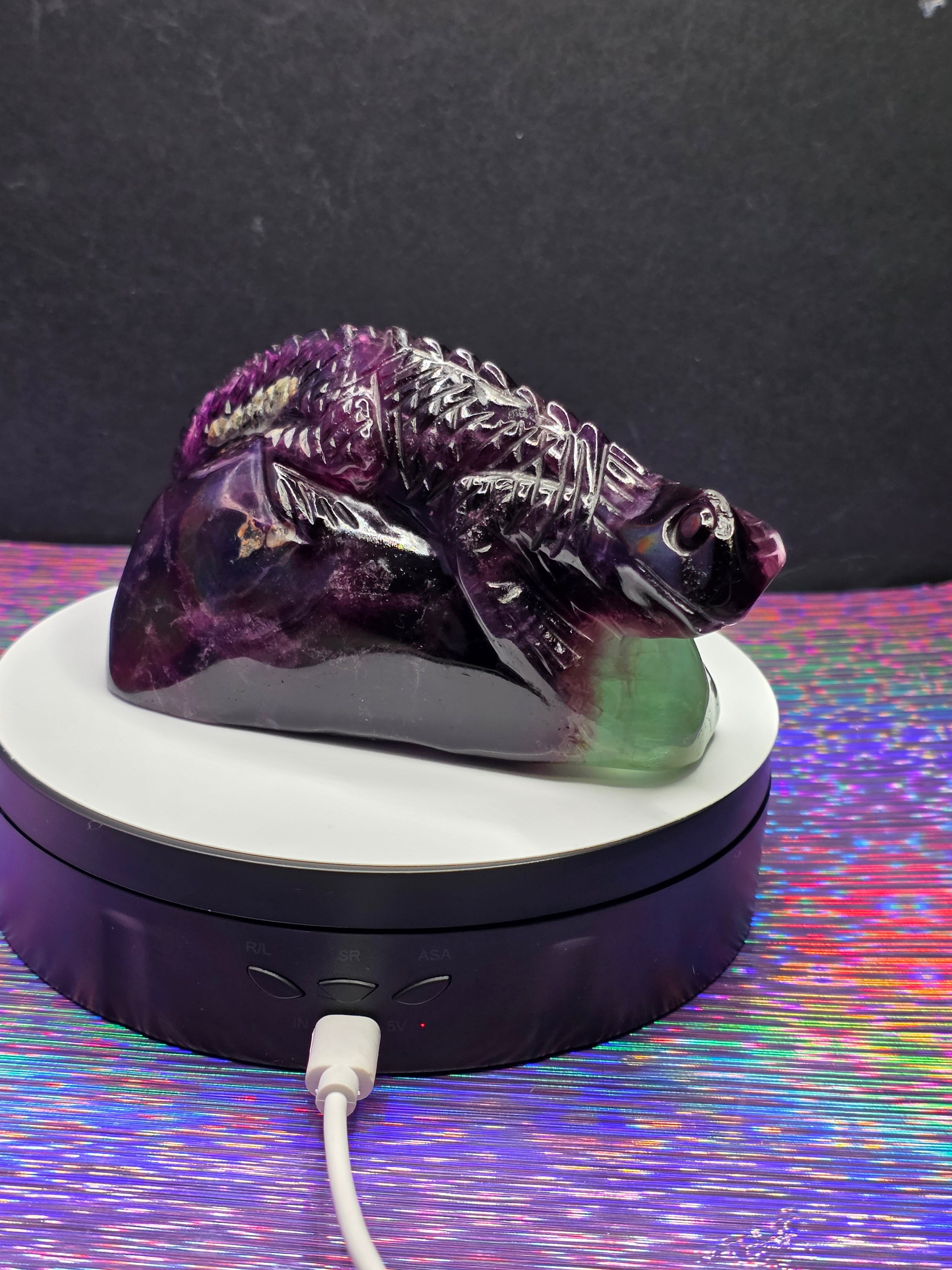 Purple Fluorite Lizard