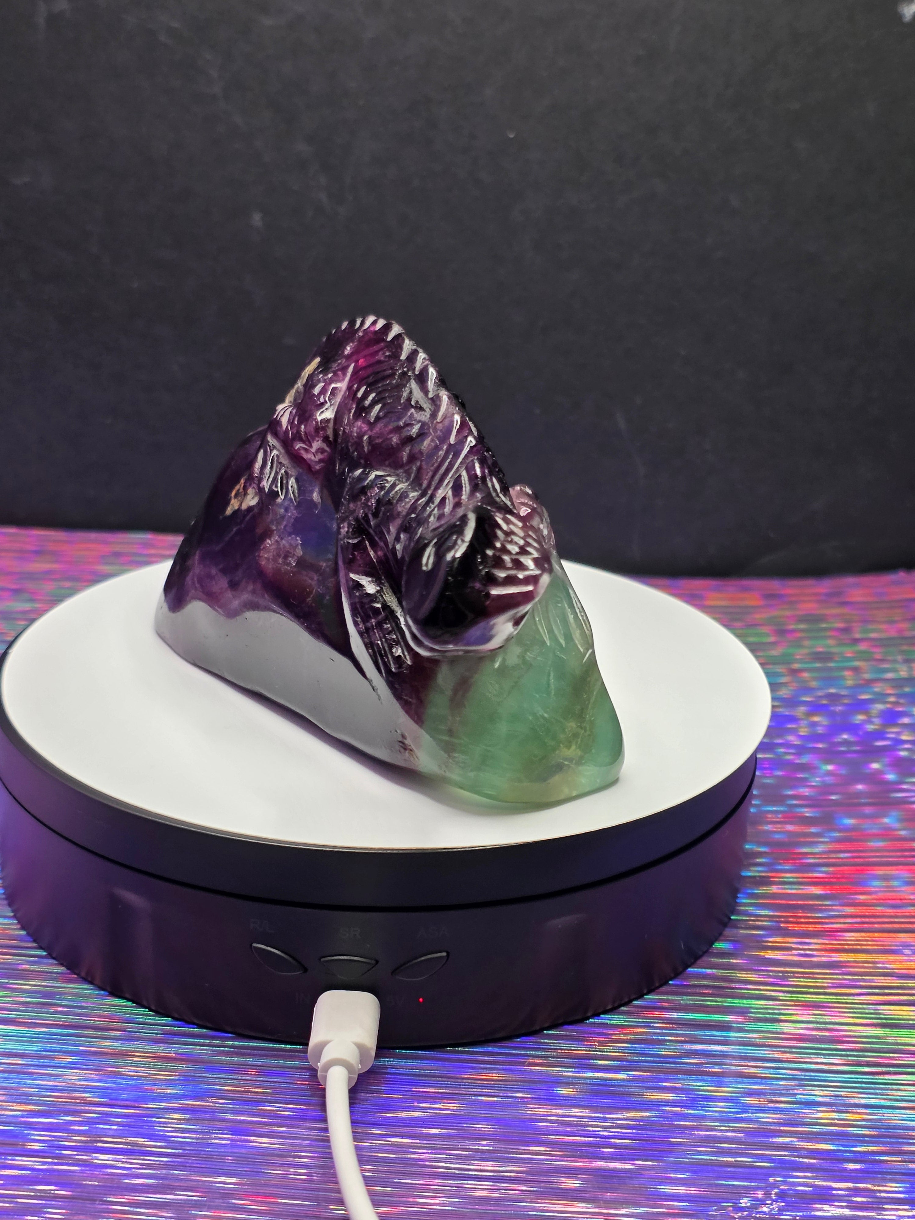 Purple Fluorite Lizard