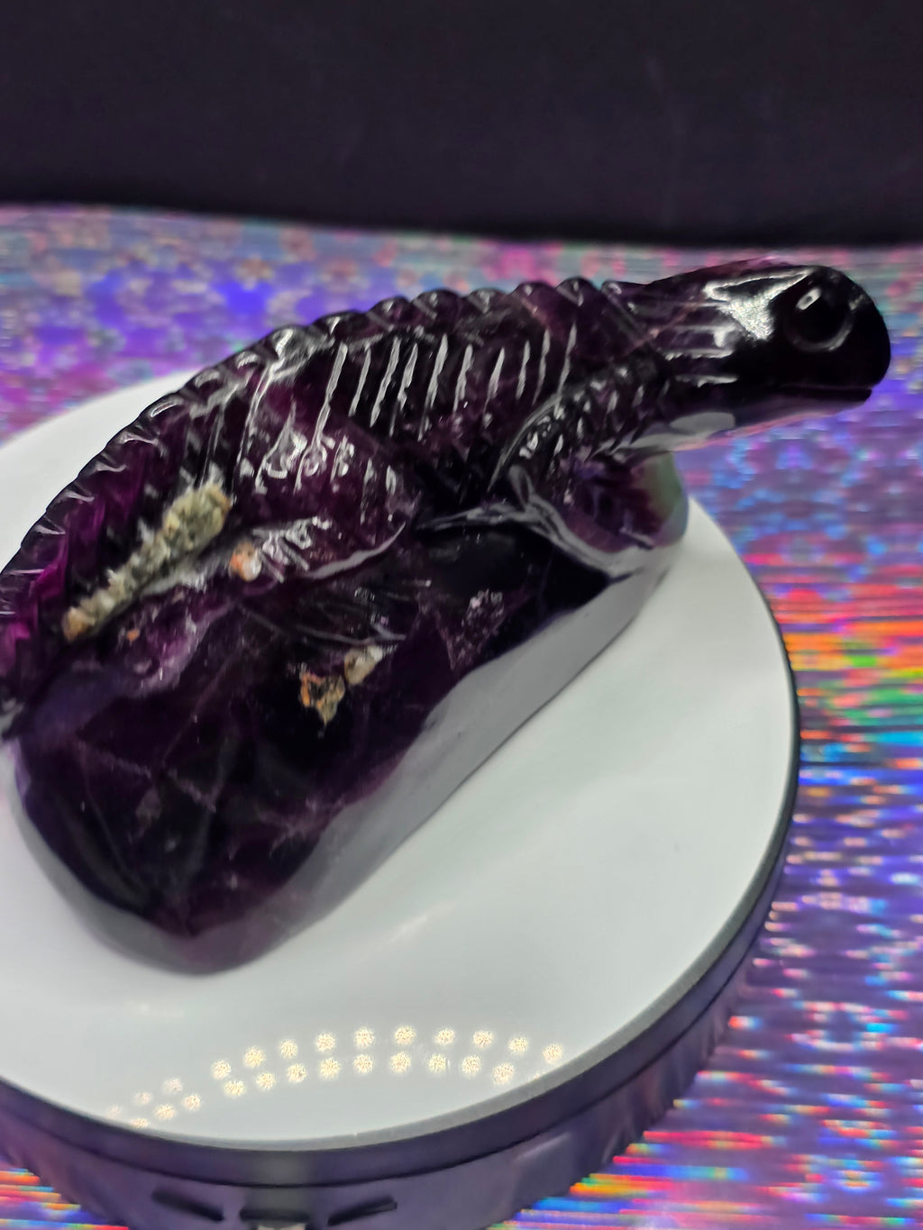 Purple Fluorite Lizard